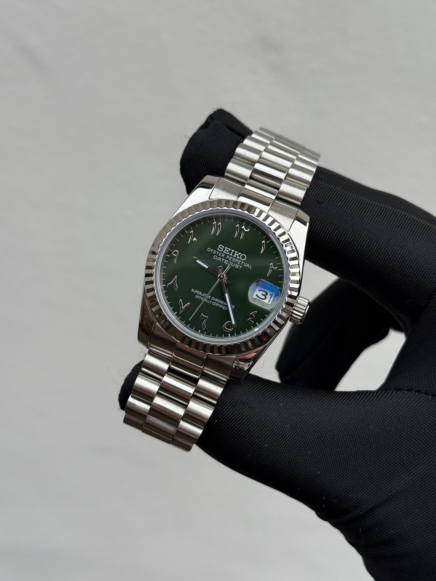 Green Arabic V2 Custom Seiko Mod