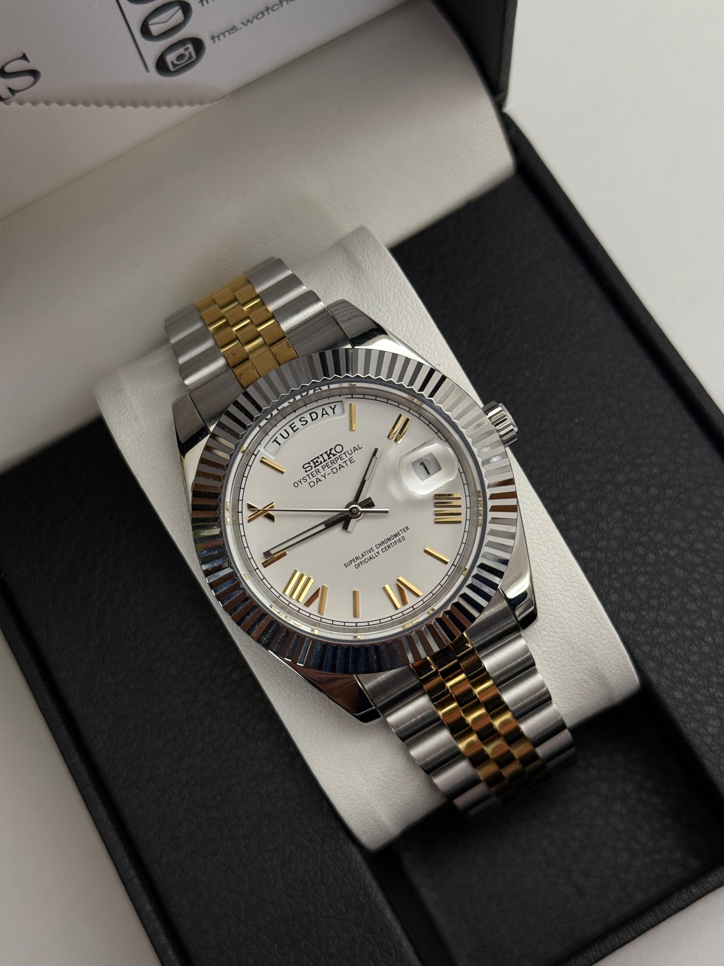 Two-Tone DayDate V2 Custom Seiko Mod 39MM