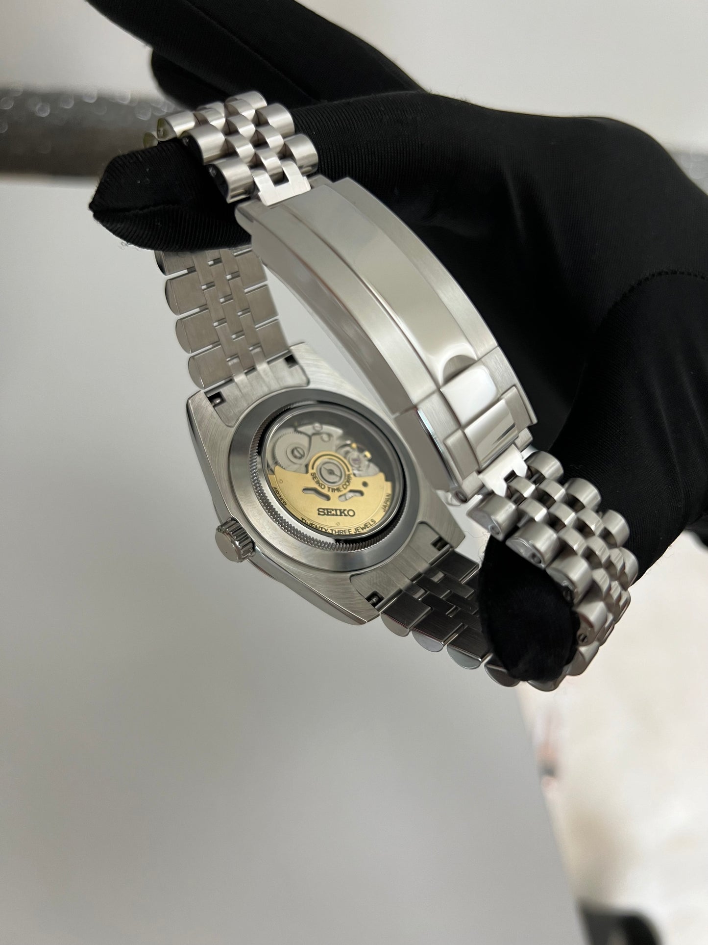 Royal Blue Sunburst Datejust Custom Seiko Mod