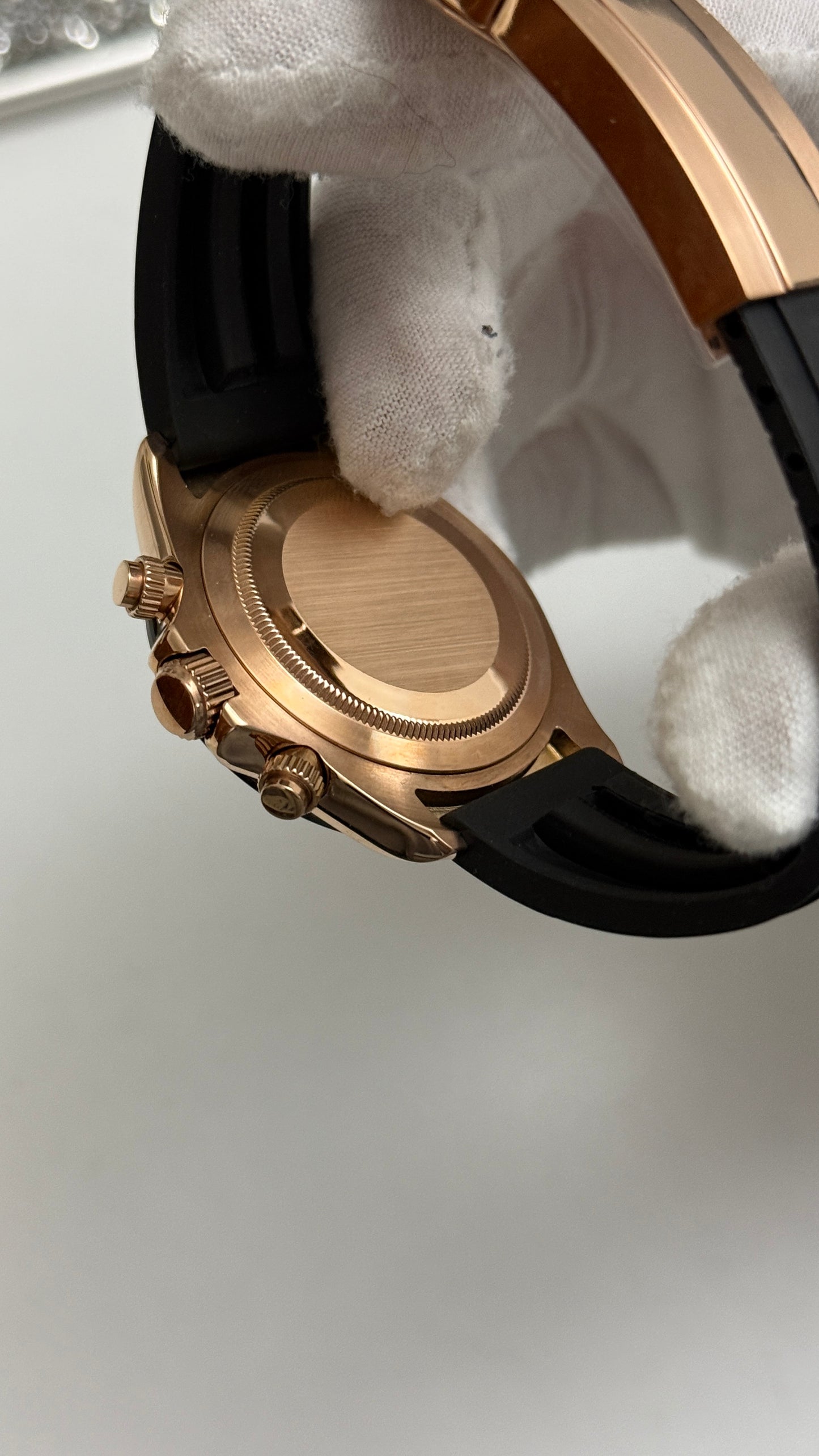 Black and Rose Gold Seiko Daytona Custom Seiko Mod (VK63)s