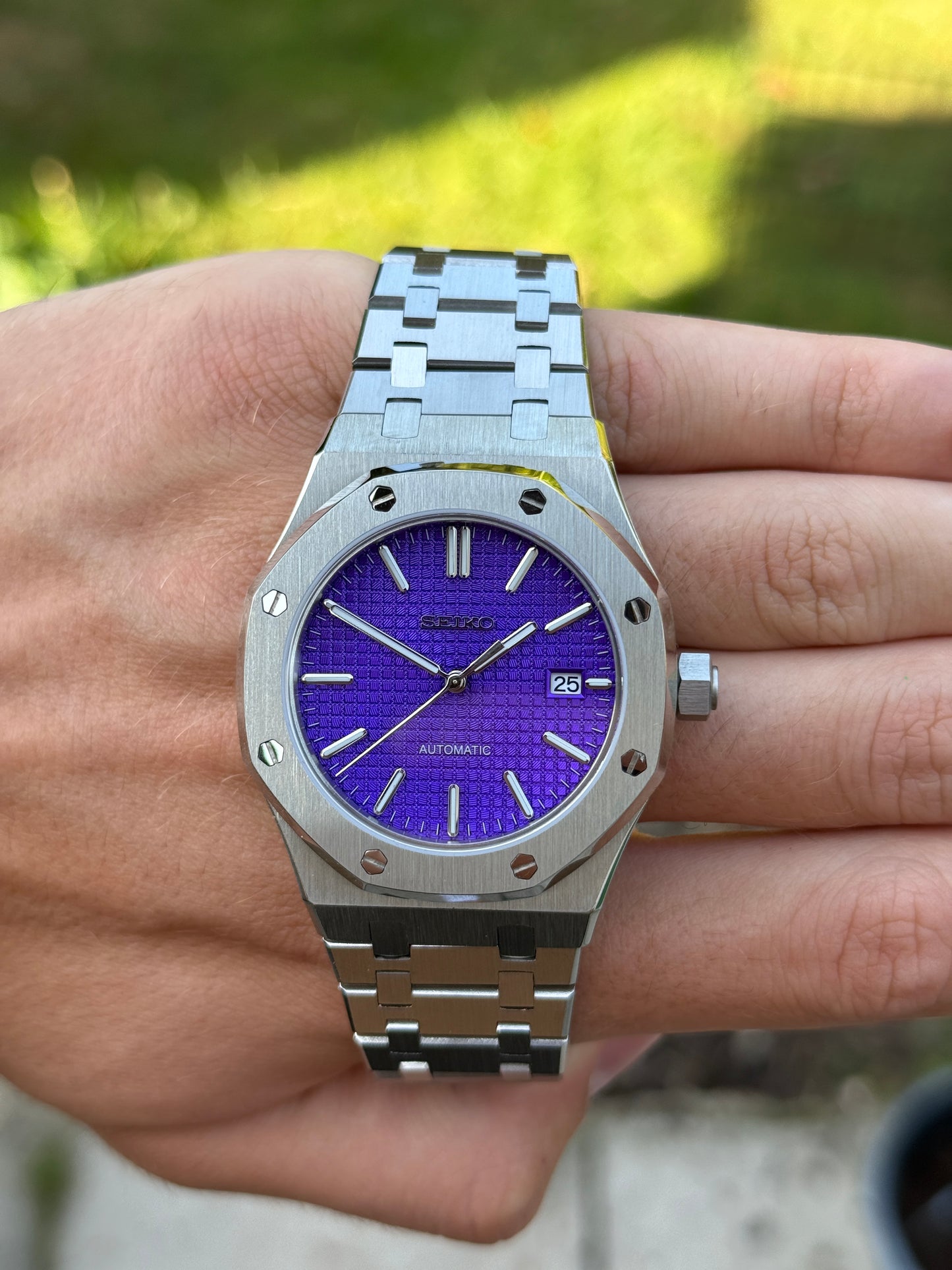 Purple Royal Oak Custom Seiko Mod