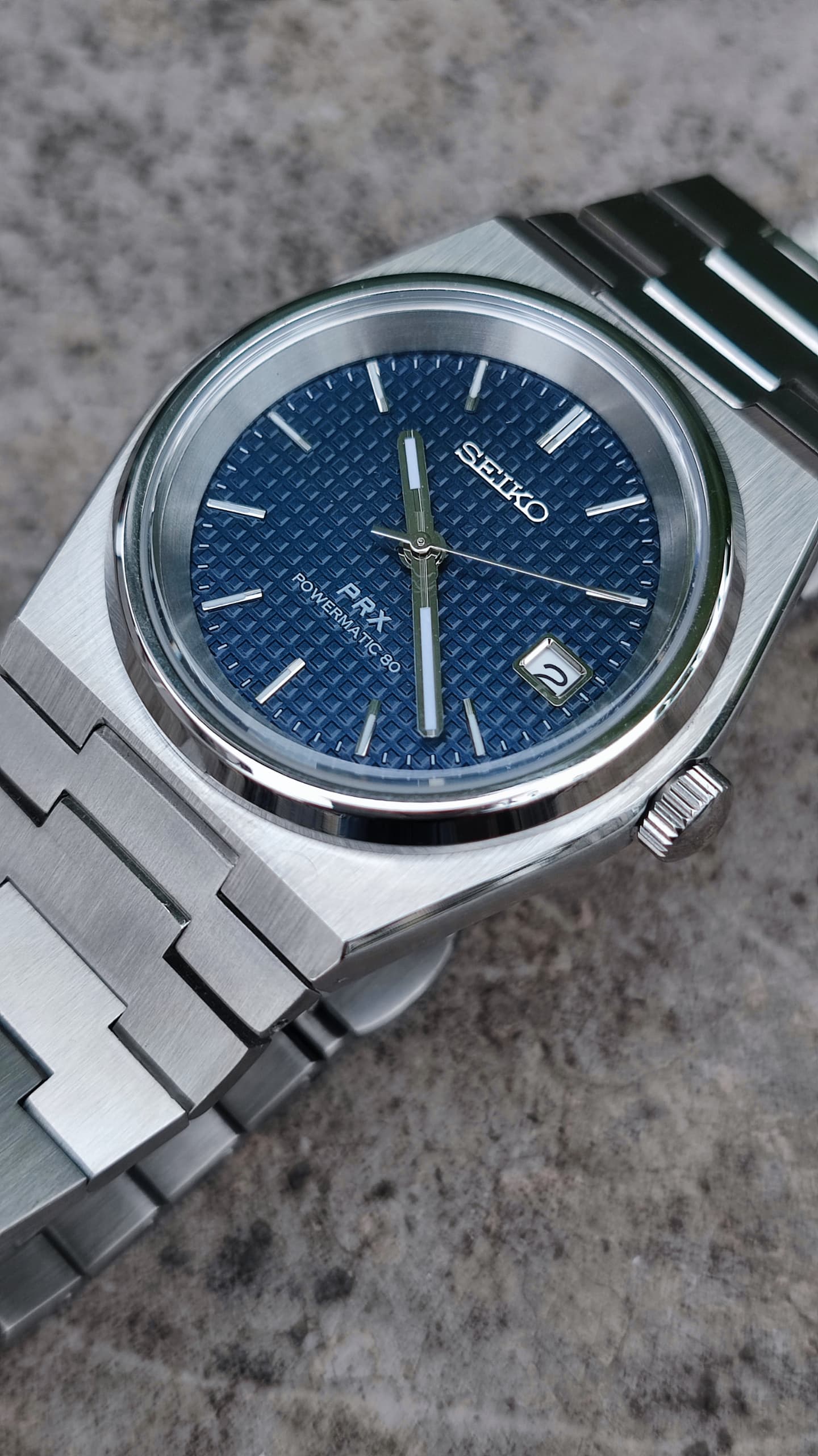 Blue Seiko PRX Mod