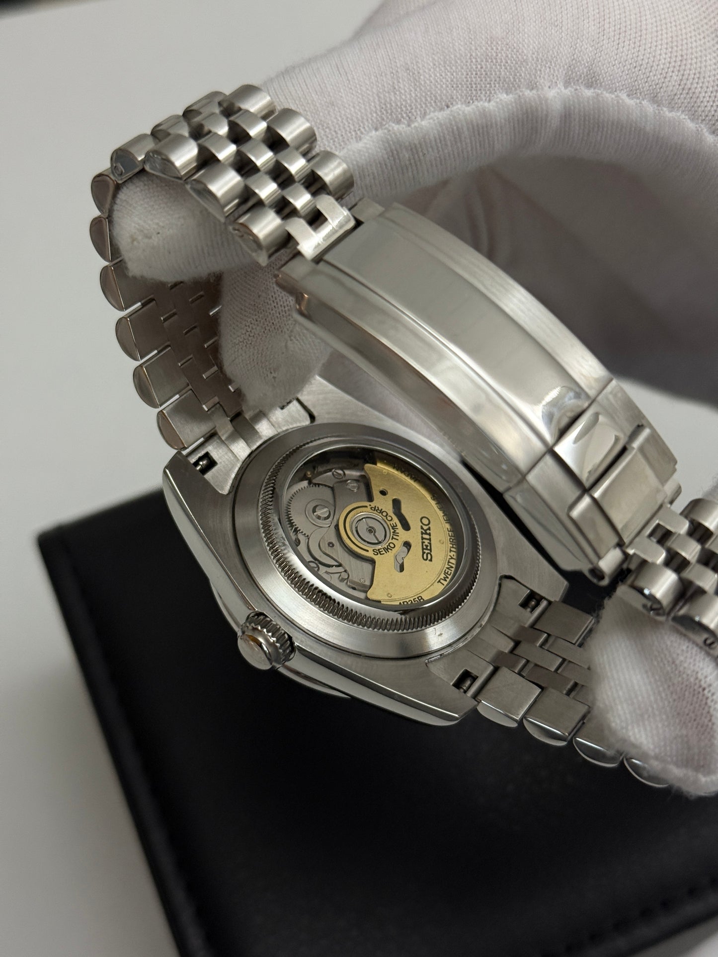 White Diamond Datejust 39mm Custom Seiko Mod