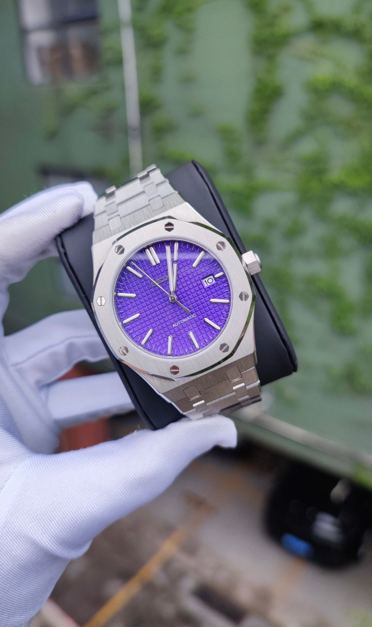 Purple Royal Oak Custom Seiko Mod