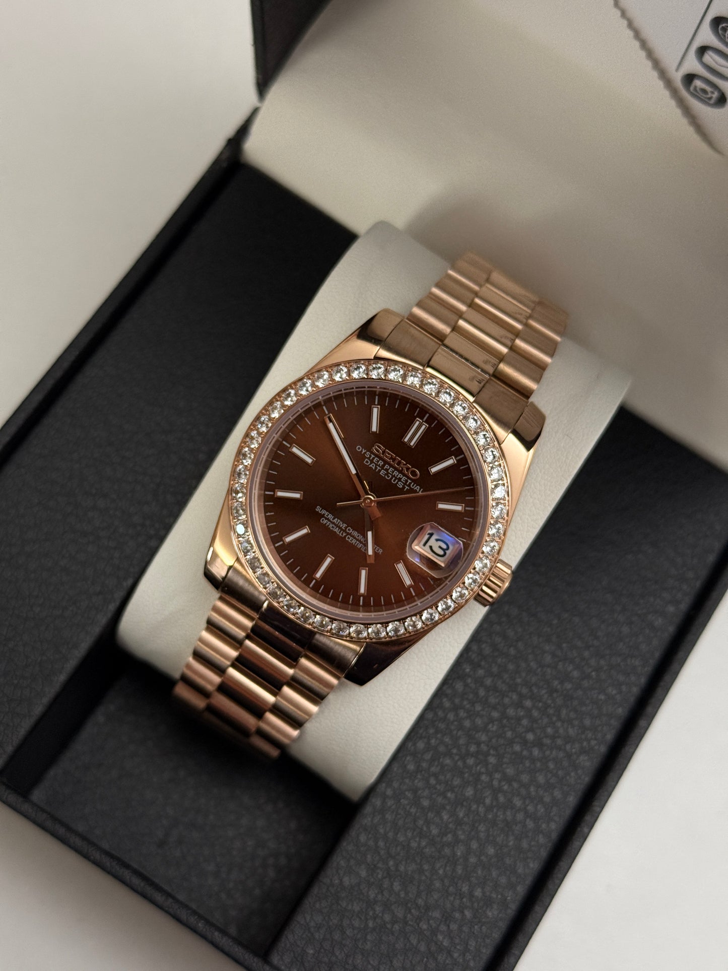 Brown Diamond Datejust V2 (36mm) Custom Seiko Mod