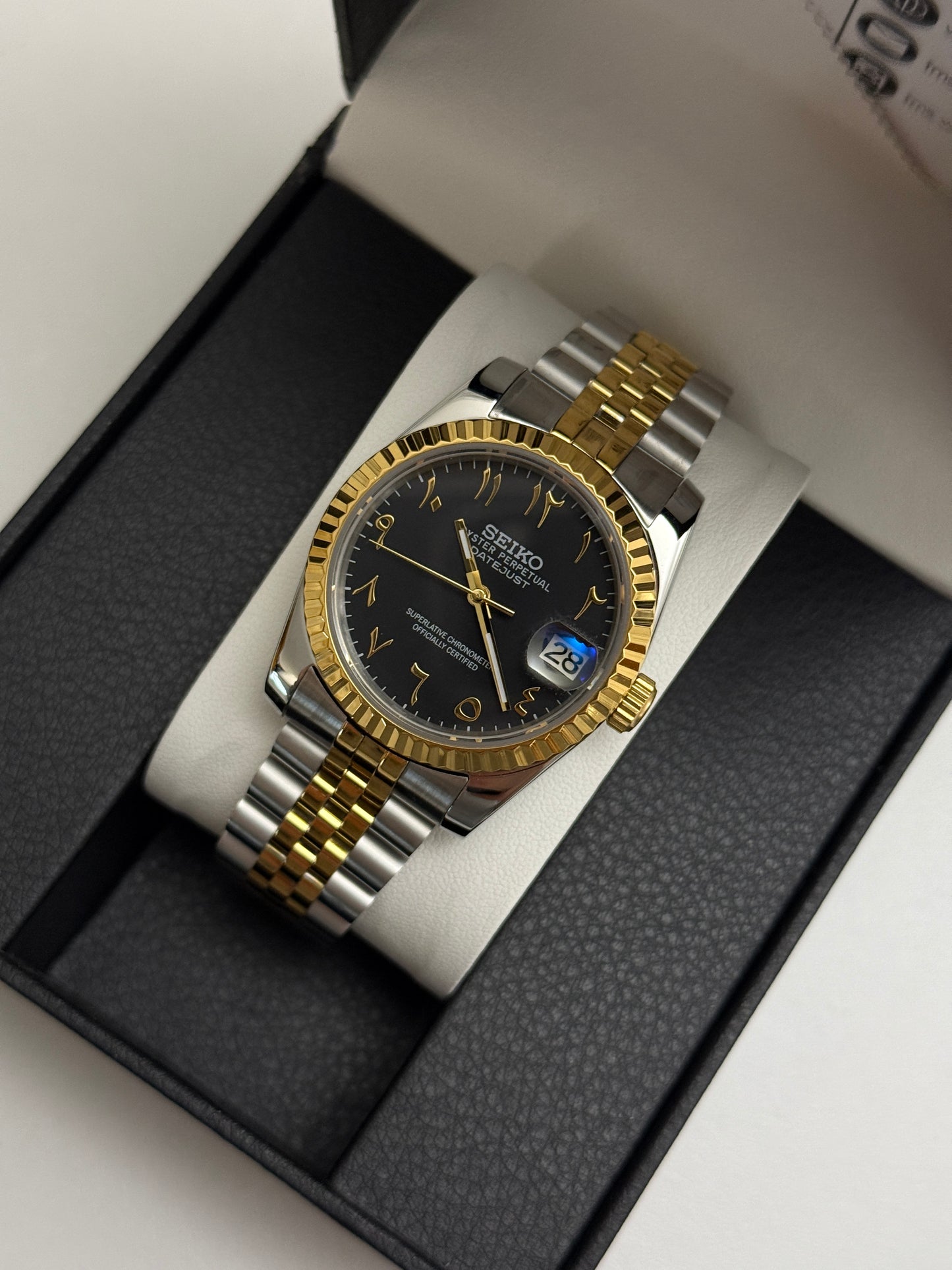 Two-Tone Arabic Datejust 36mm Custom Seiko Mod