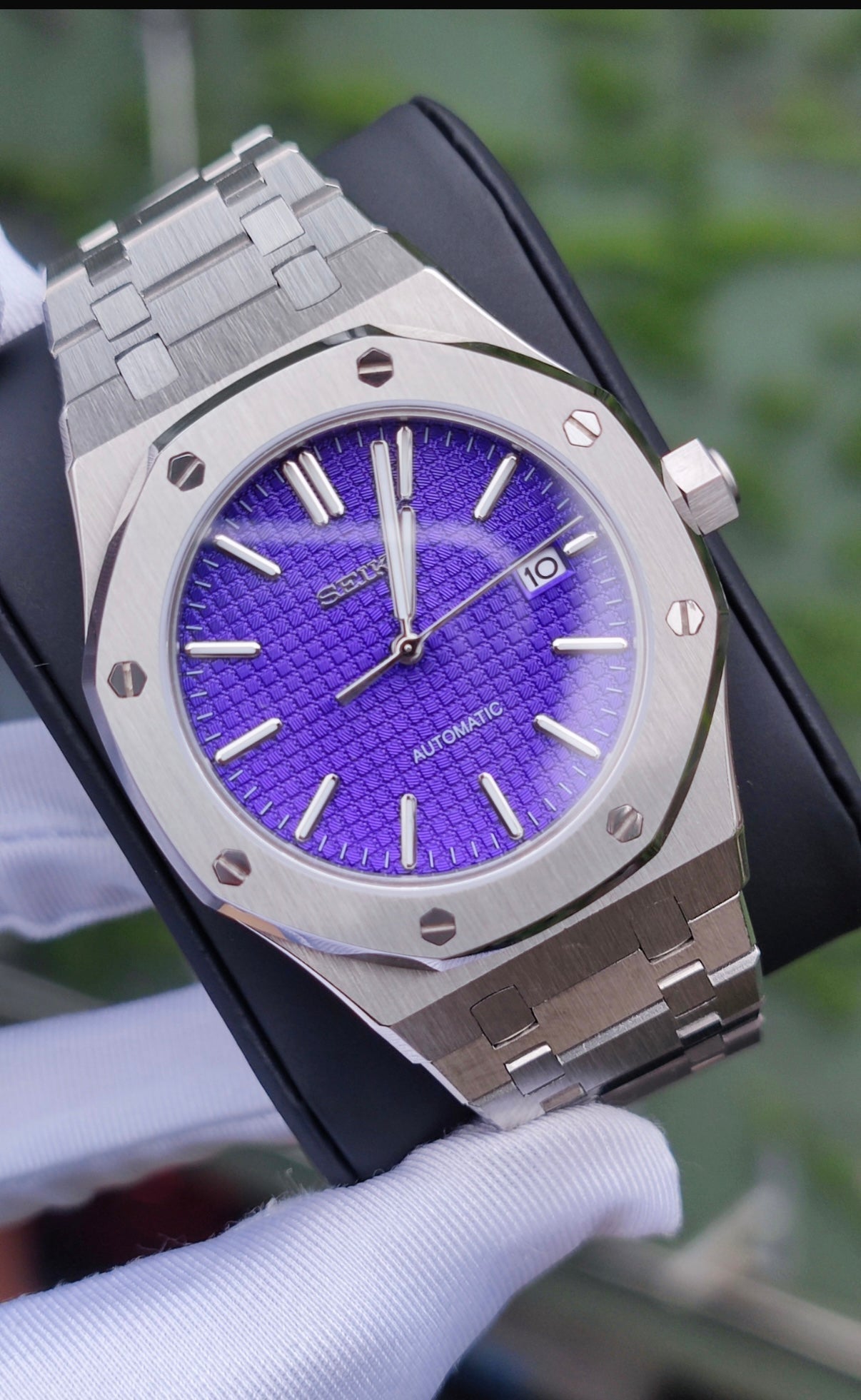 Purple Royal Oak Custom Seiko Mod