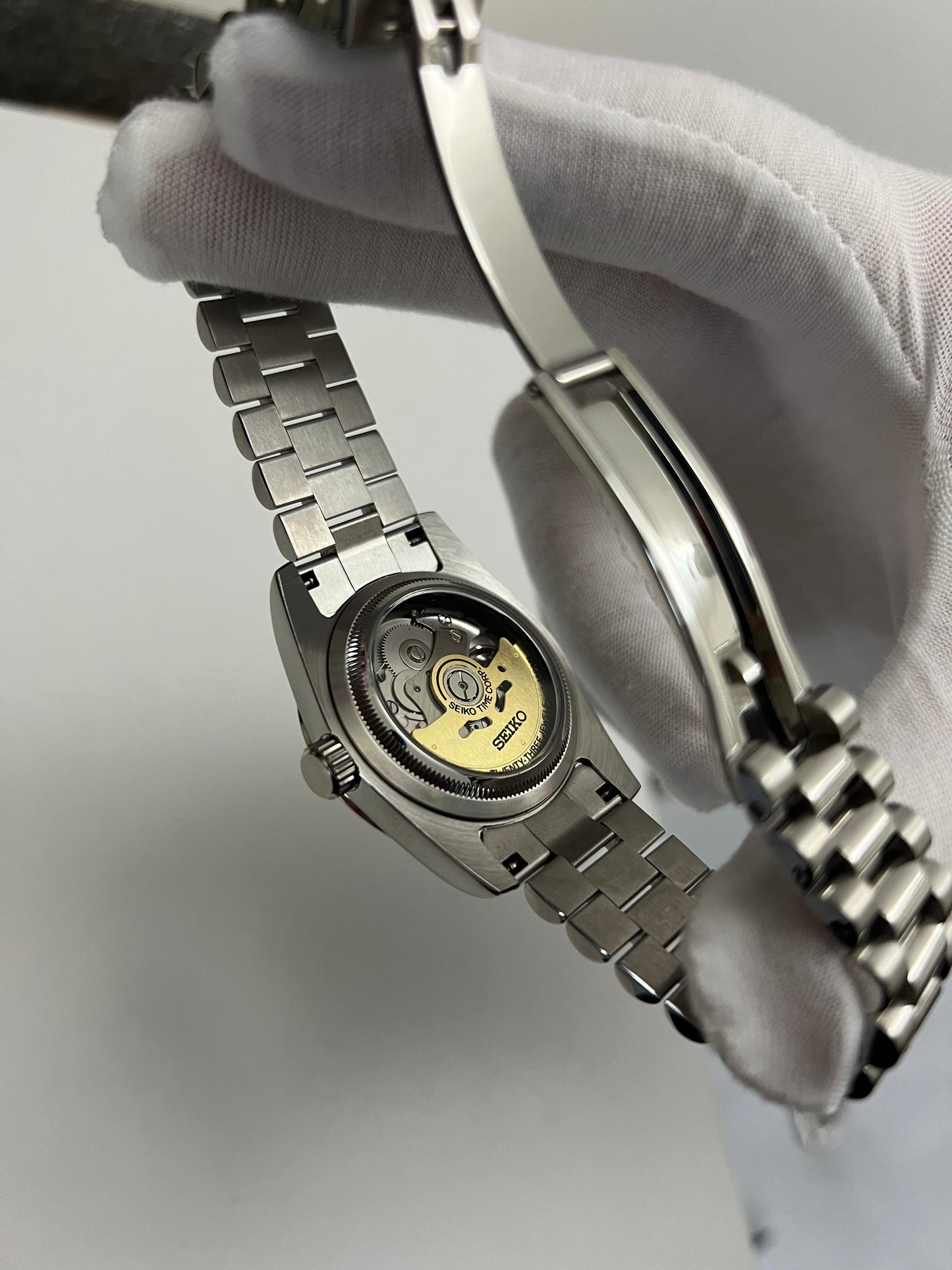 Green Arabic V2 Datejust Custom Seiko Mod