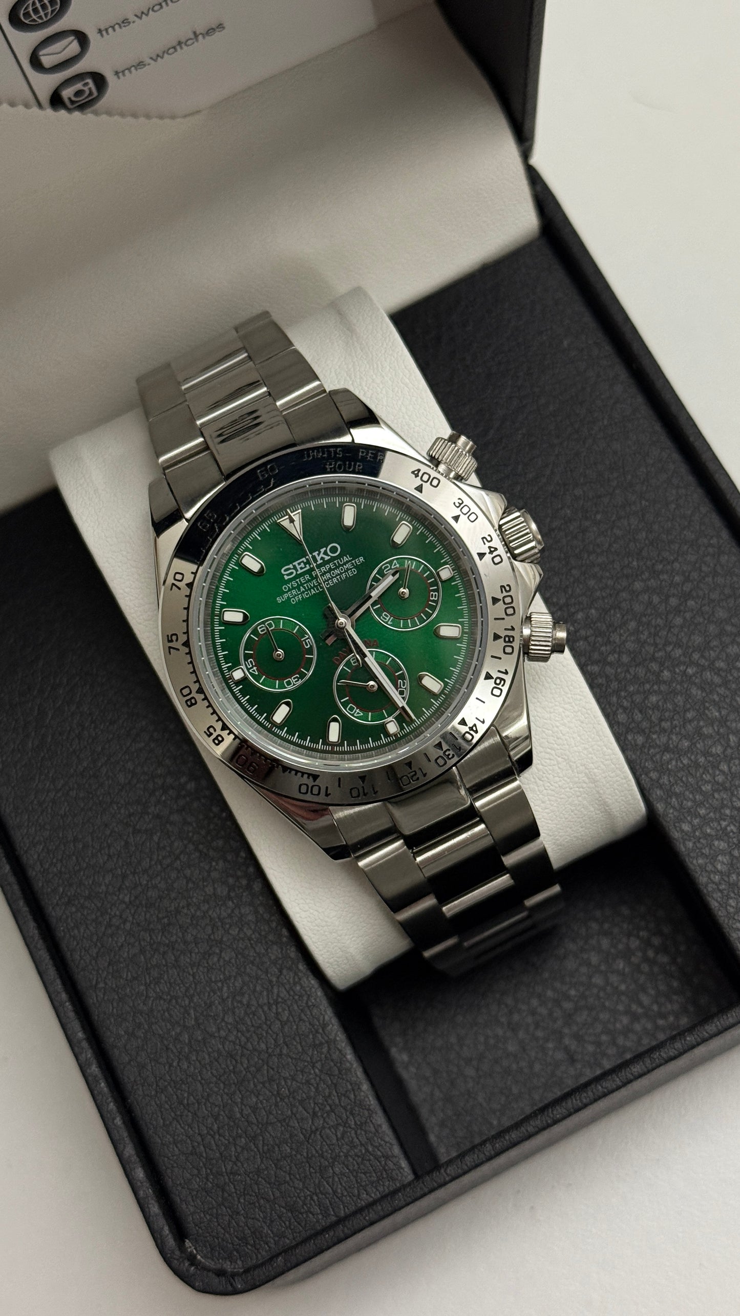 Green Seiko Daytona Custom Mod (VK63)