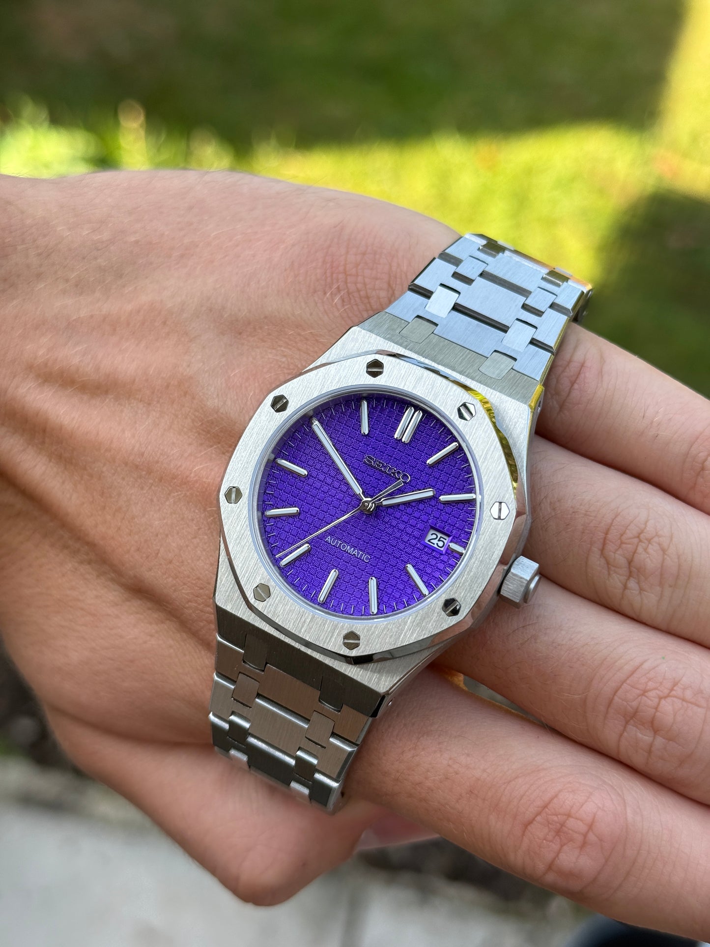 Purple Royal Oak Custom Seiko Mod