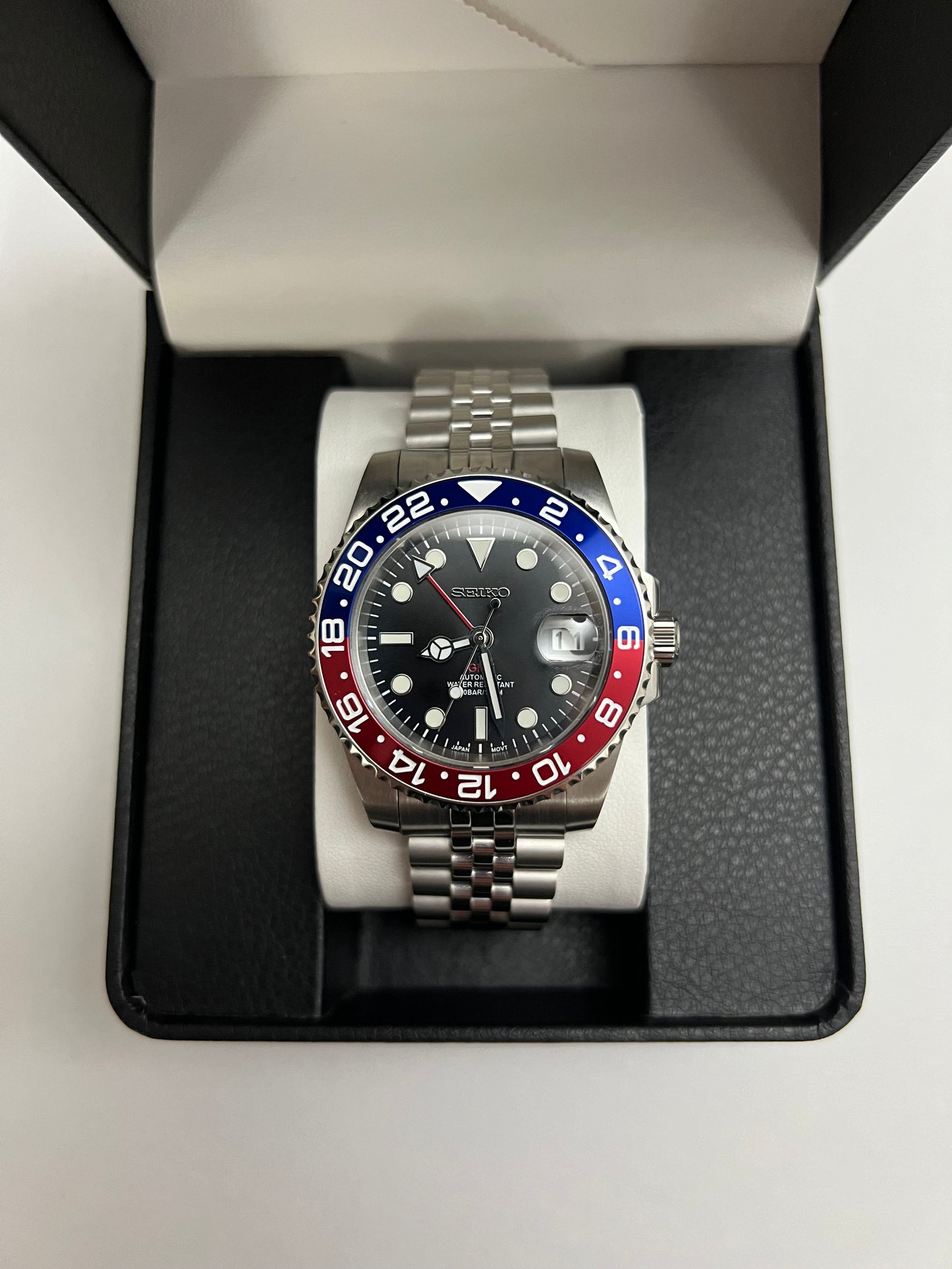 Pepsi Sub GMT Custom Seiko Mod