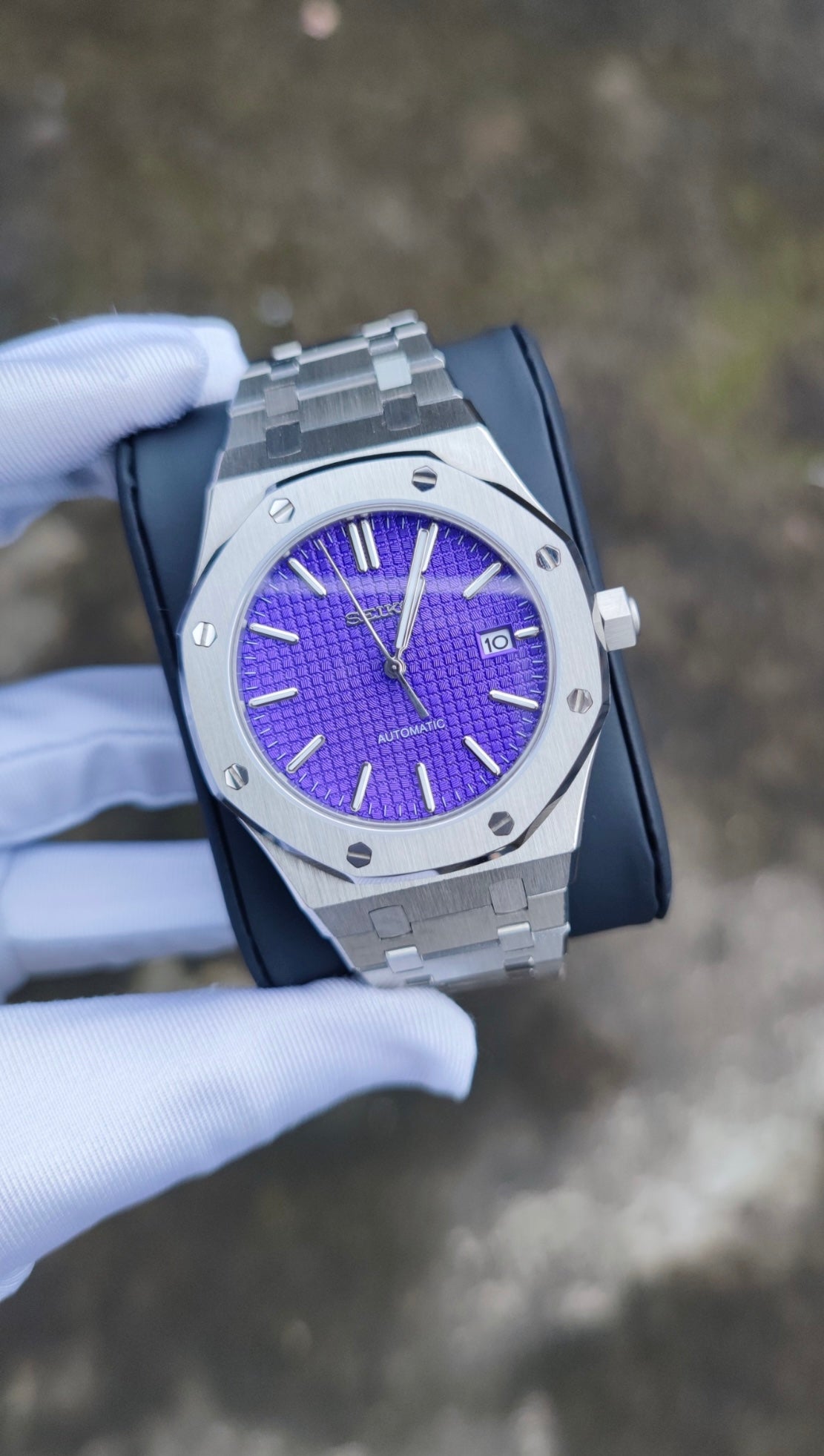 Purple Royal Oak Custom Seiko Mod