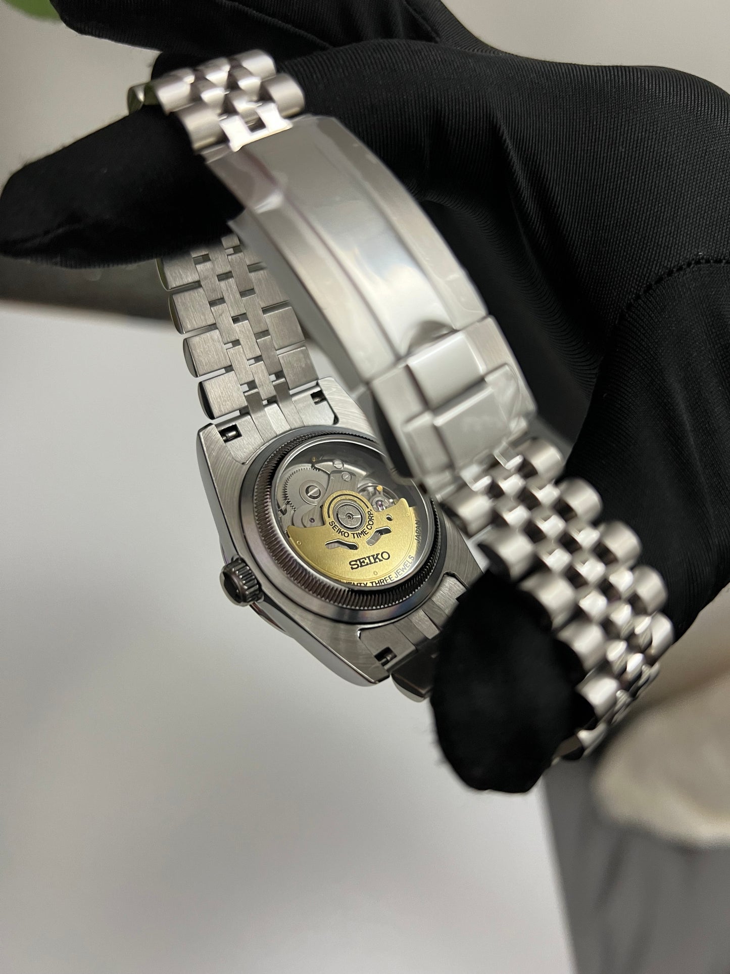 White Diamond Datejust Custom Seiko Mod