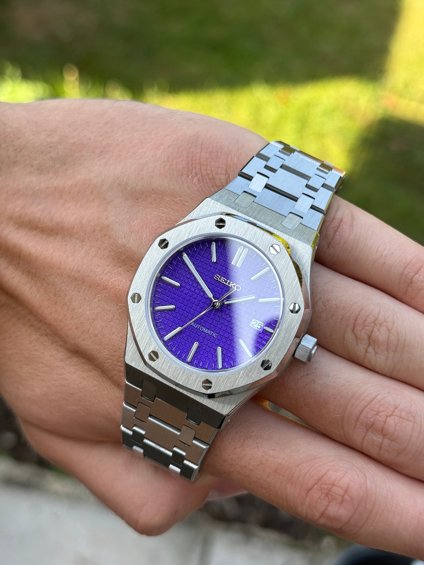 Purple Royal Oak Custom Seiko Mod
