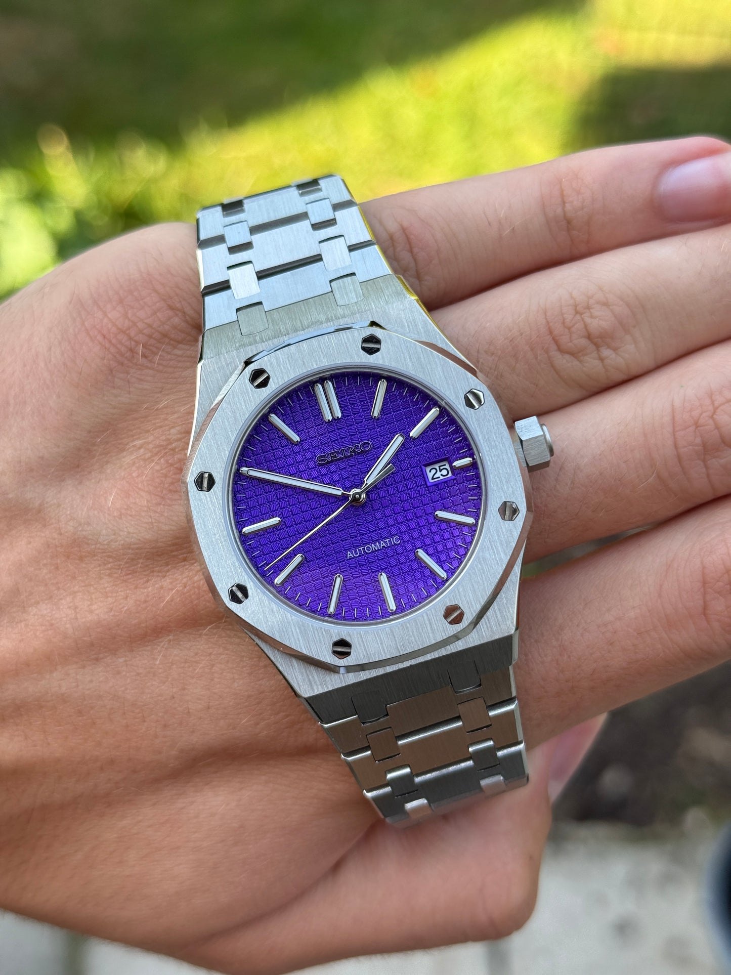 Purple Royal Oak Custom Seiko Mod