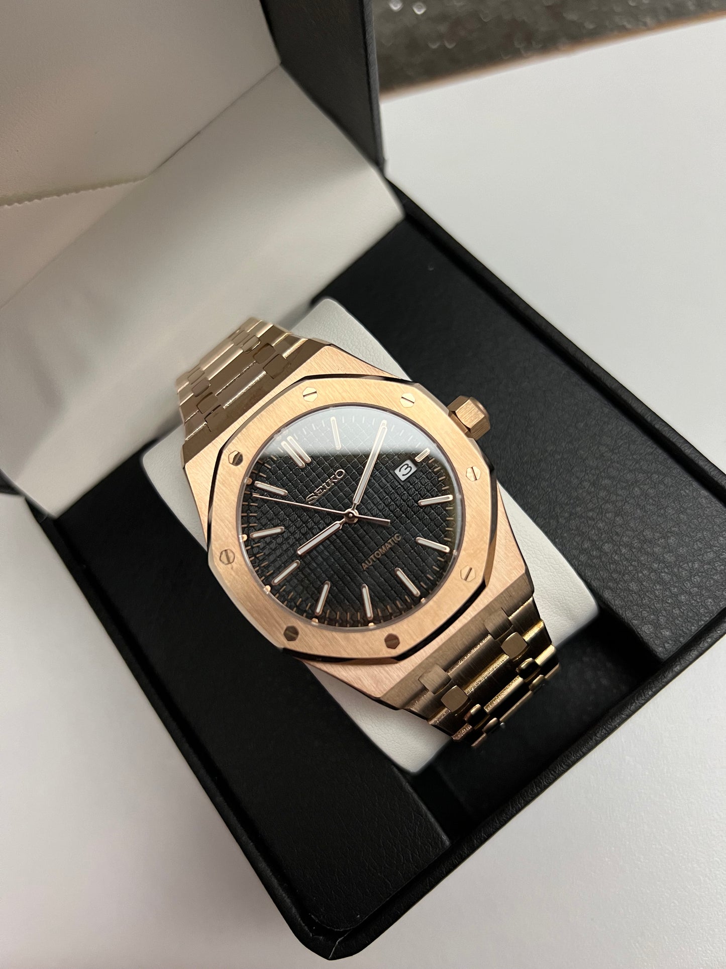 Rose Gold Royal Oak Custom Seiko Mod