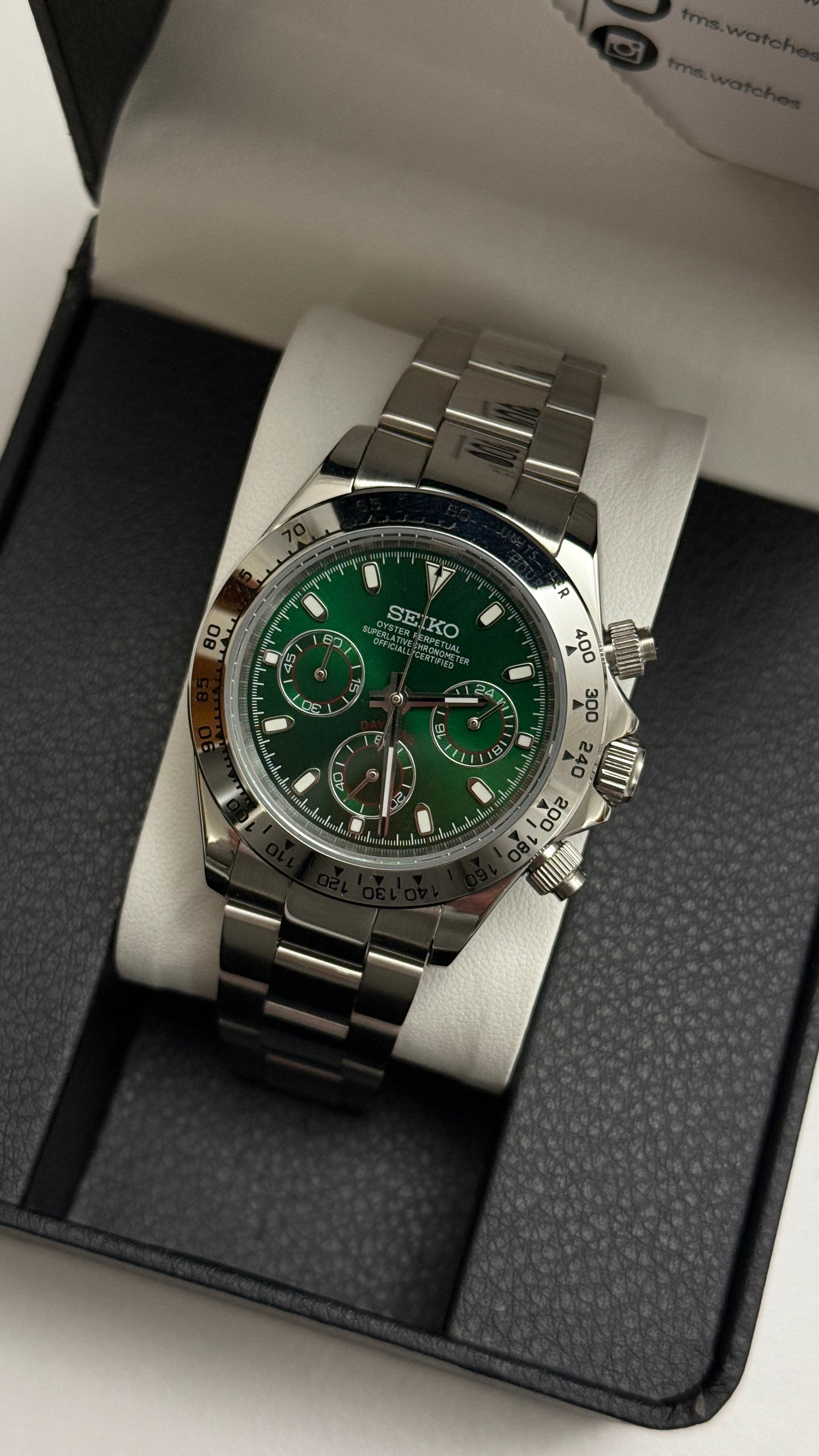 Green Seiko Daytona Custom Mod (VK63)