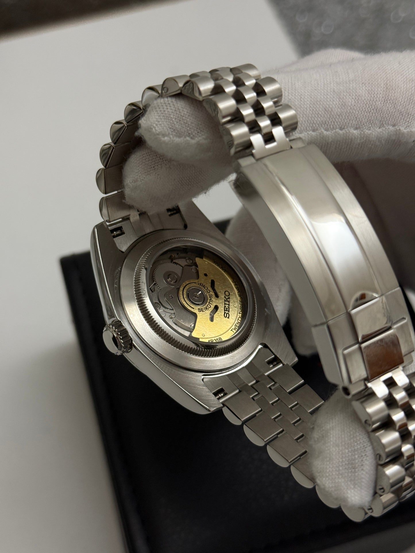 Green Sunburst DateJust Custom Seiko Mod