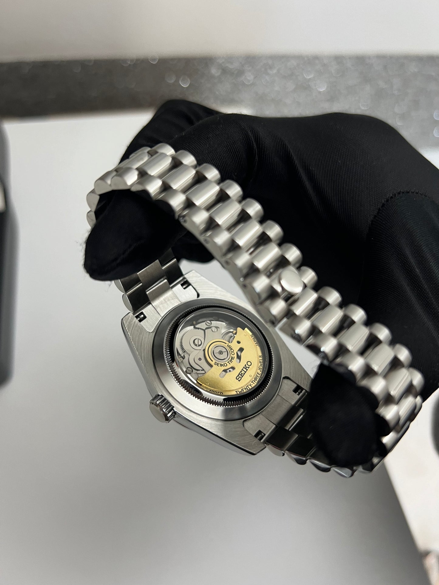 Sky Blue Sunburst Datejust Custom Seiko Mod