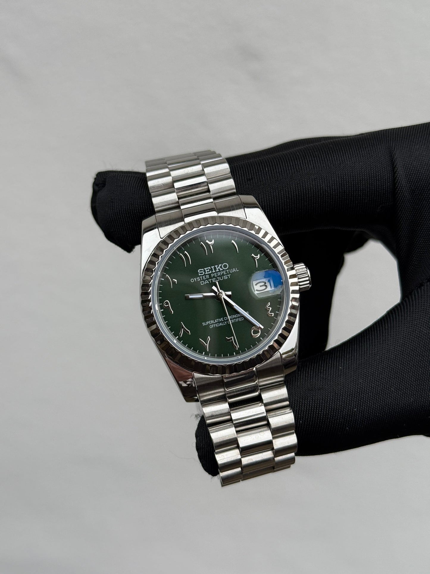Green Arabic V2 Custom Seiko Mod