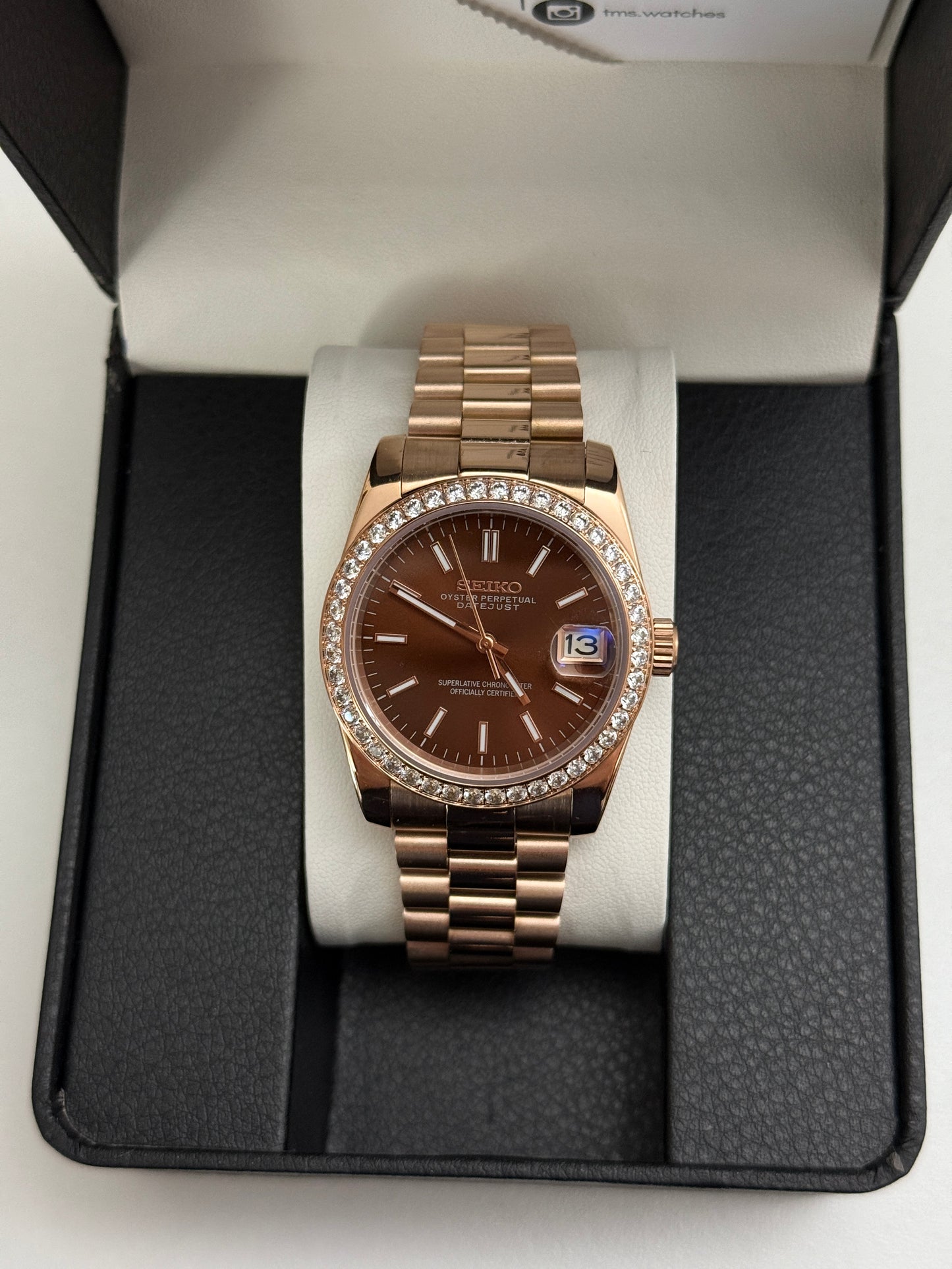 Brown Diamond Datejust V2 (36mm) Custom Seiko Mod