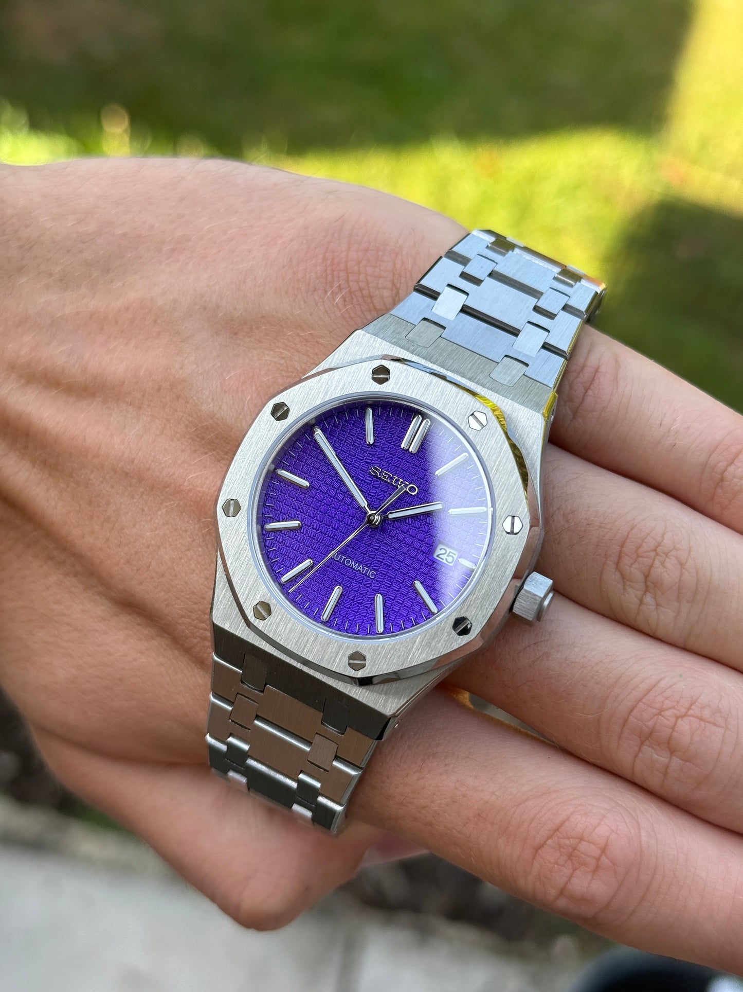 Purple Royal Oak Custom Seiko Mod