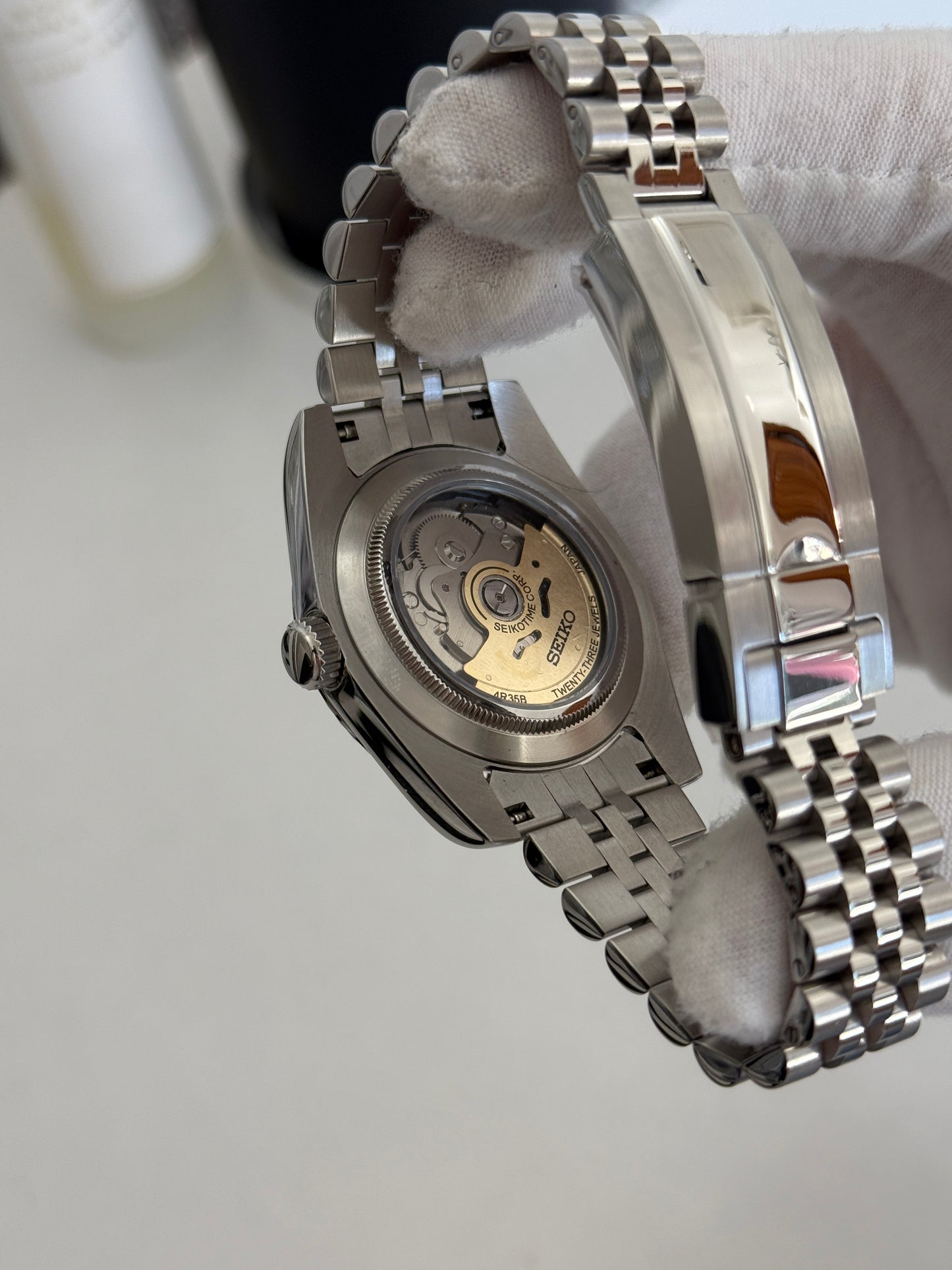 Grey Sunburst V3 Datejust Custom Seiko Mod