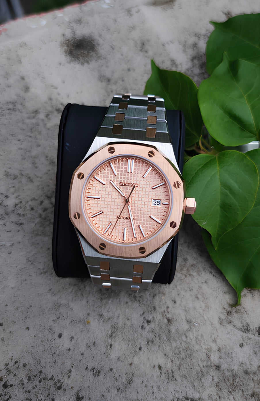 Rose Gold Royal Oak Custom Seiko Mod