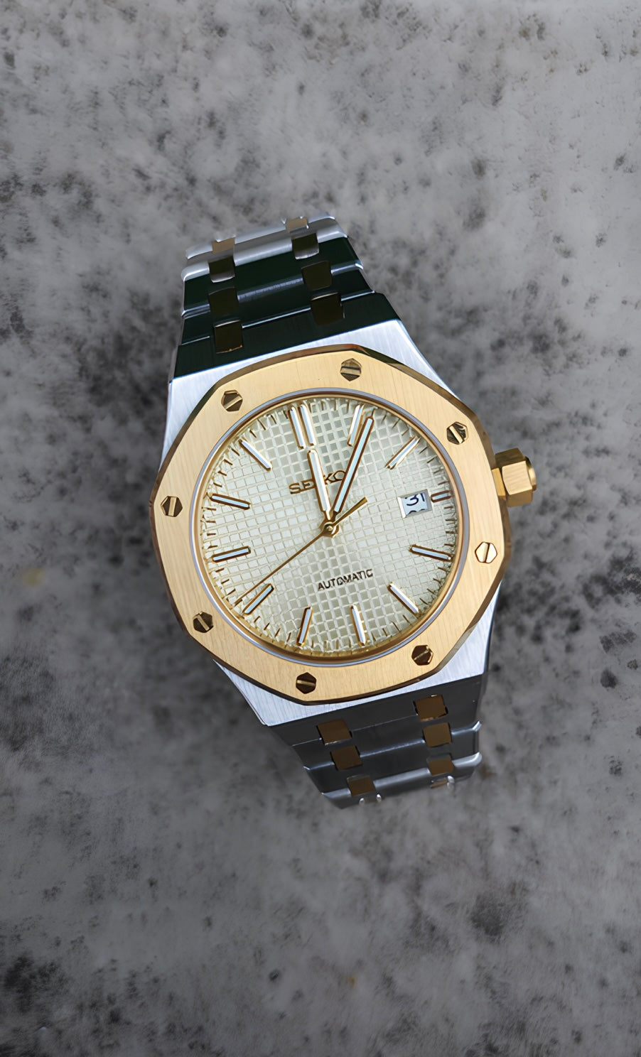 Two Tone Royal Oak Custom Seiko Mod