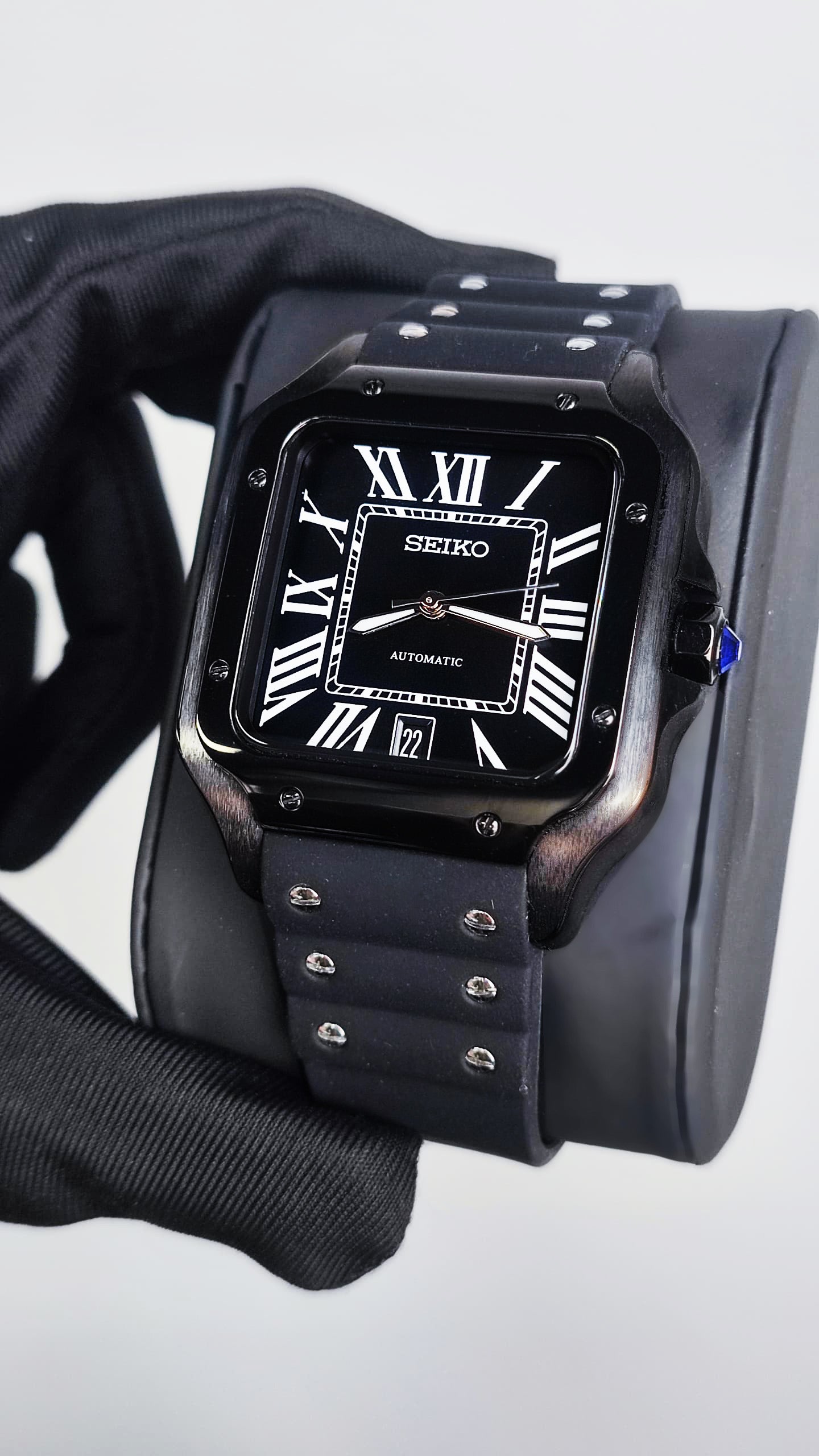 Seiko Black Santos Mod
