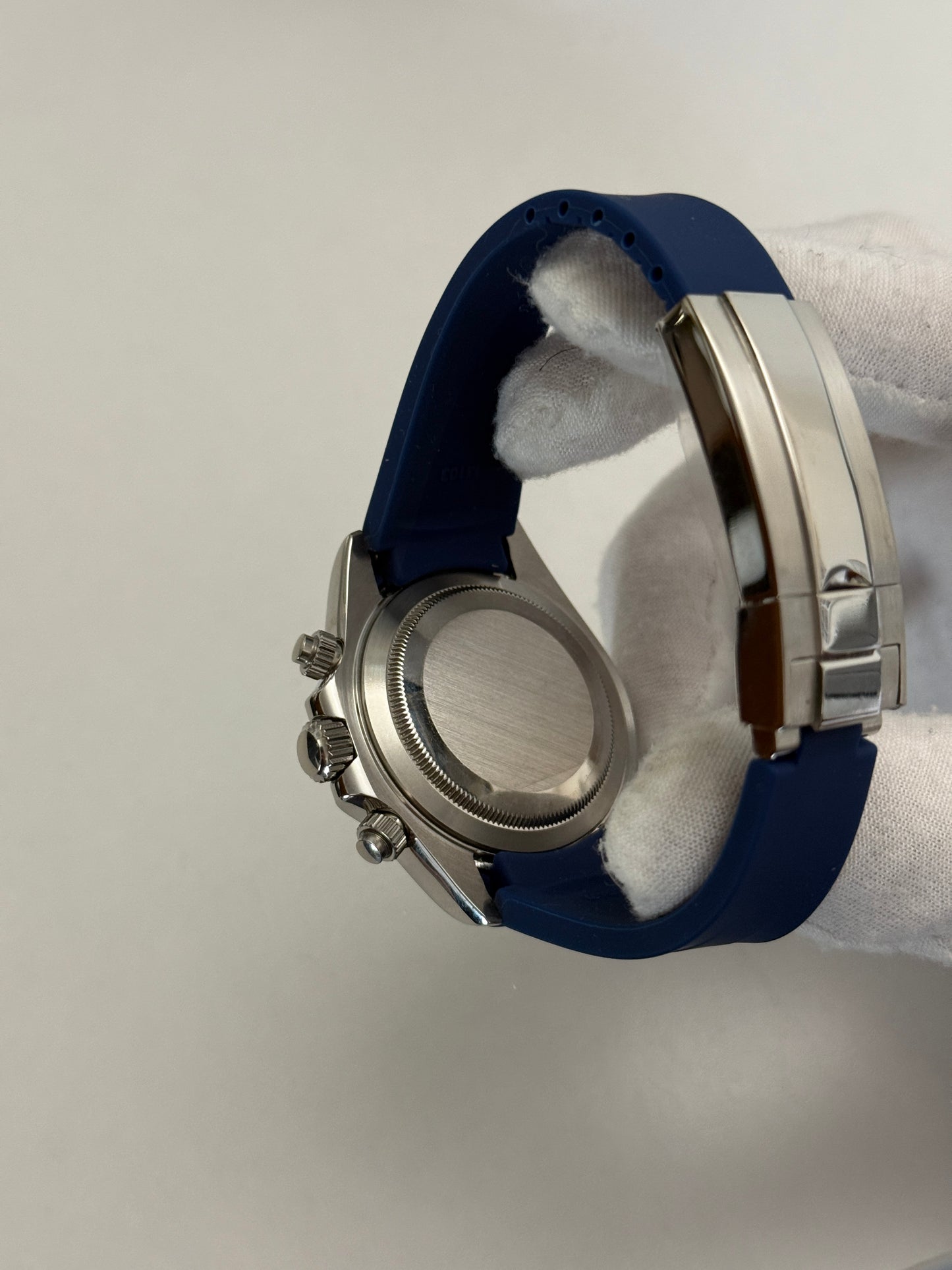 Blue Seiko Daytona Rubber Strap Custom Mod (VK63)