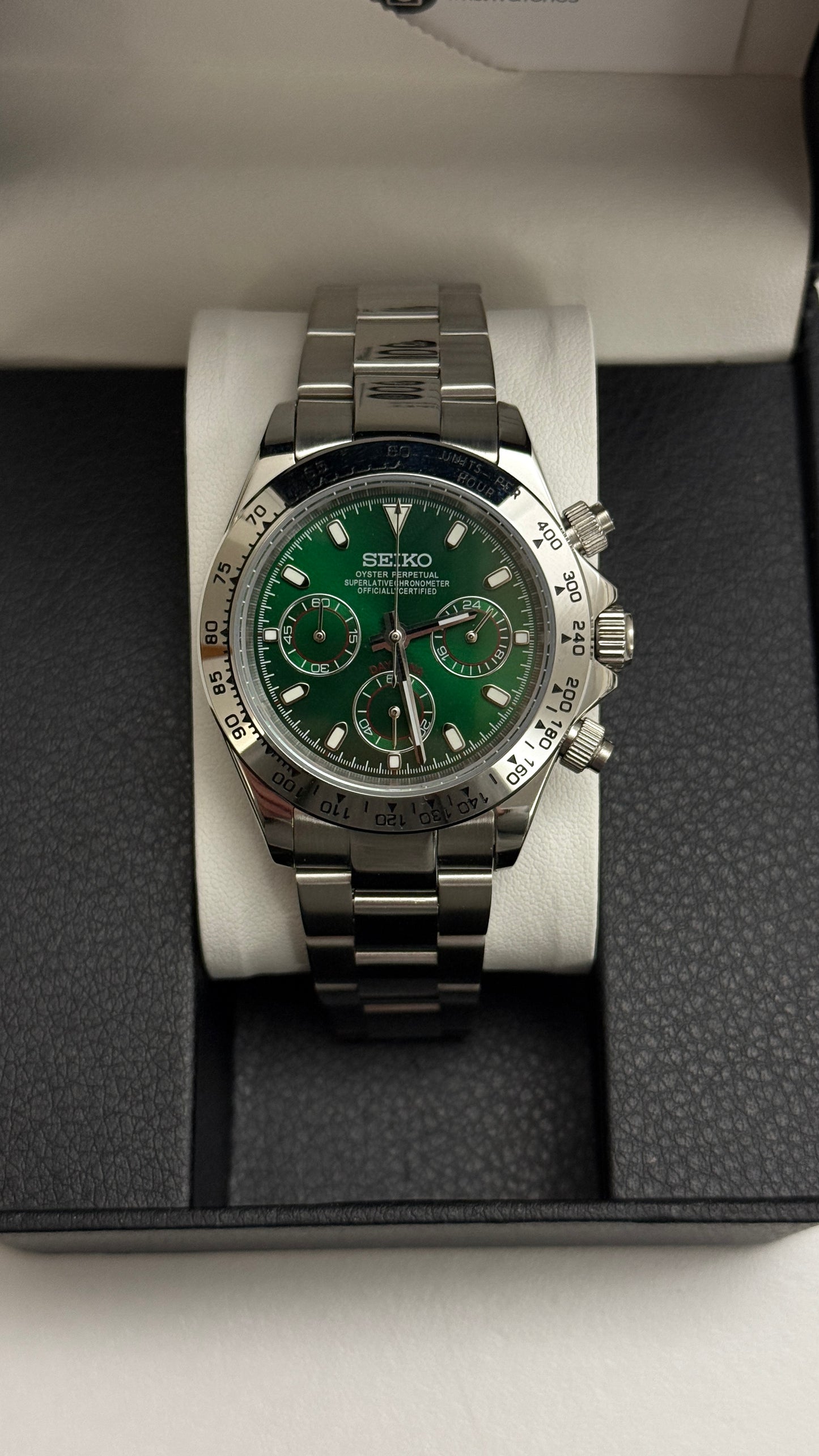 Green Seiko Daytona Custom Mod (VK63)
