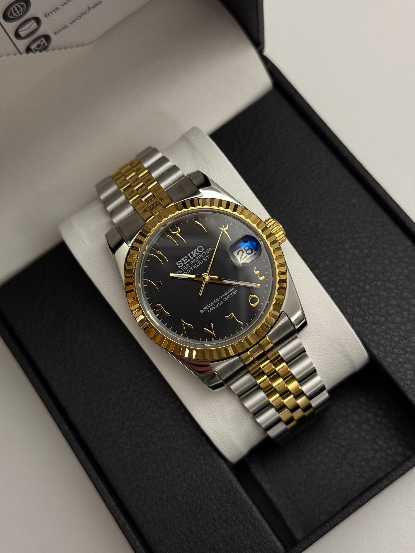 Two-Tone Arabic Datejust 36mm Custom Seiko Mod
