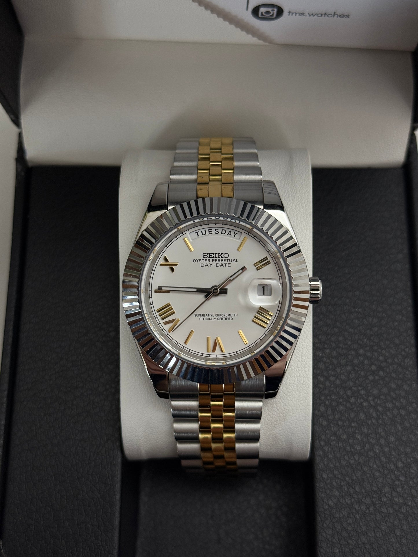 Two-Tone DayDate V2 Custom Seiko Mod 39MM