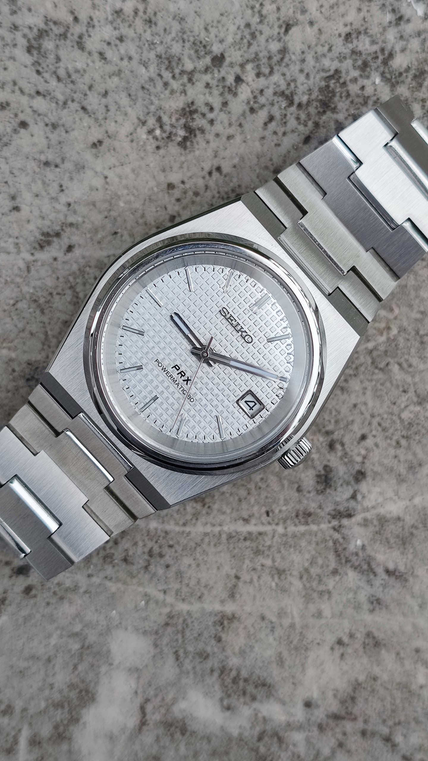 White Seiko PRX Mod