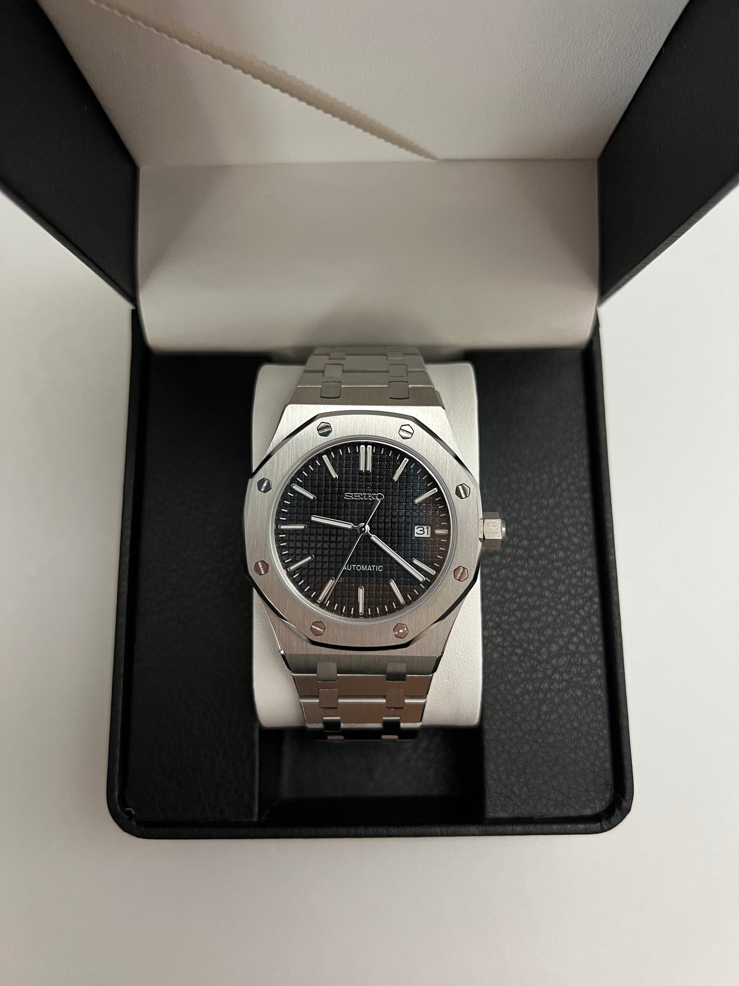 Black Royal Oak Custom Seiko Mod