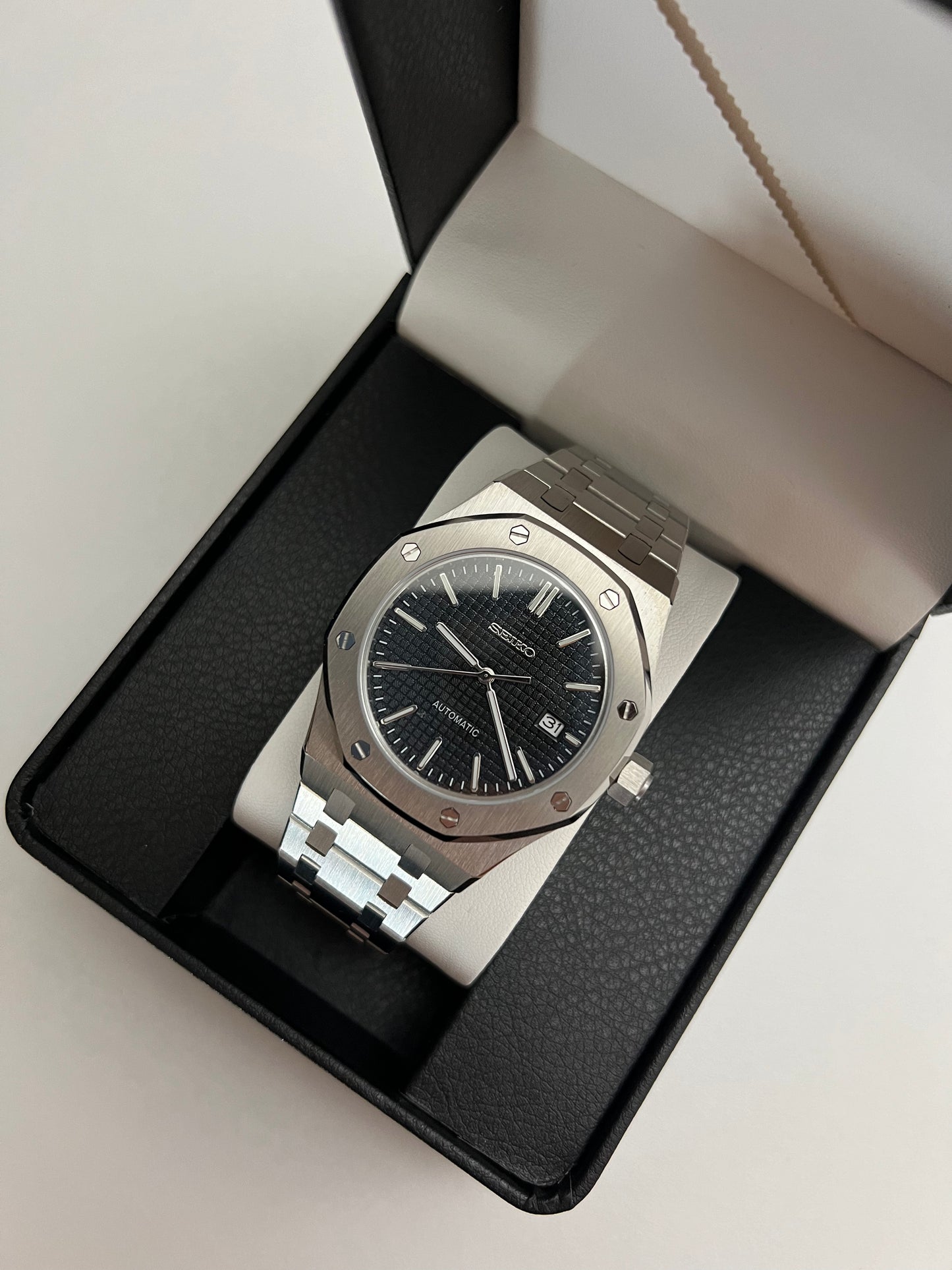 Black Royal Oak Custom Seiko Mod