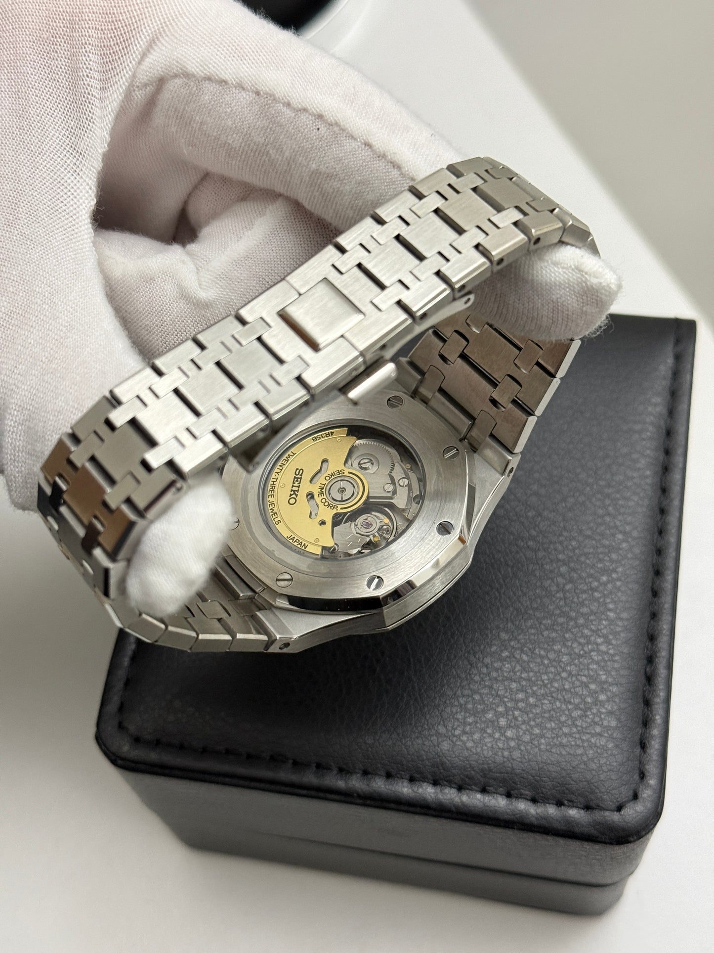 White Royal Oak Custom Seiko Mod