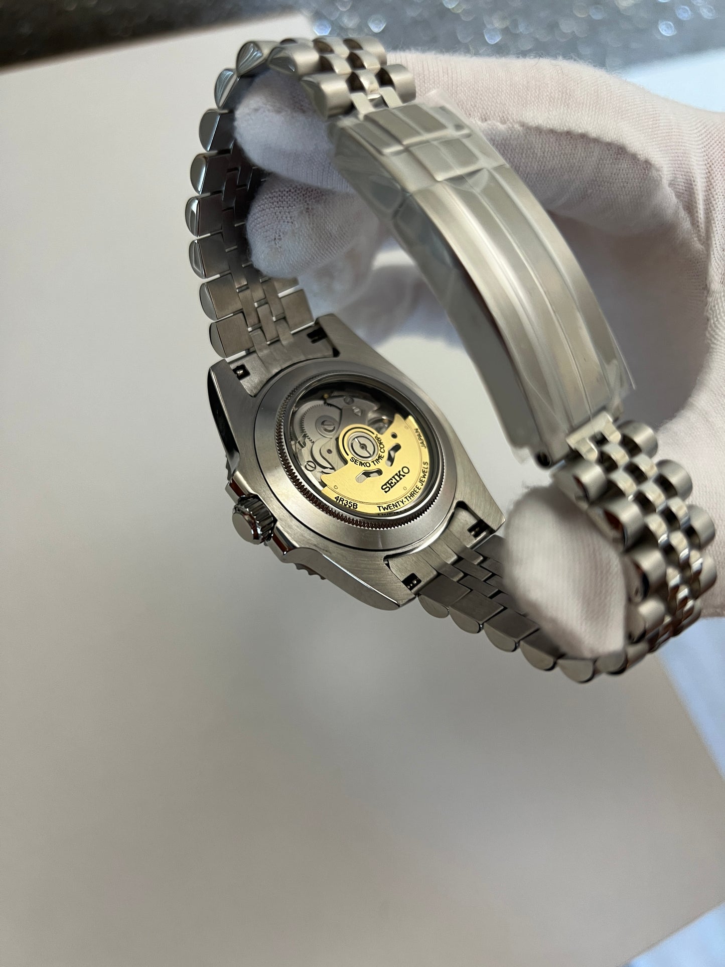 Whiteout Pepsi Sub GMT Custom Seiko Mod