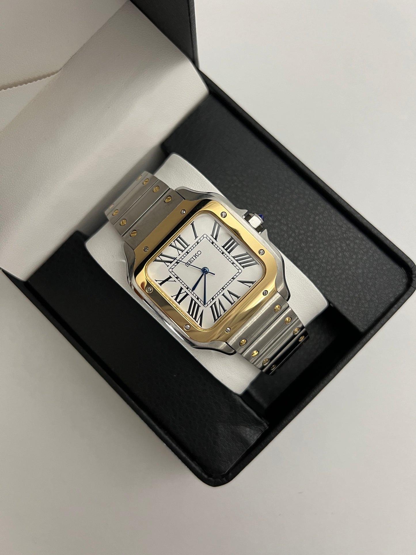 Seiko Two-Tone Santos Mod