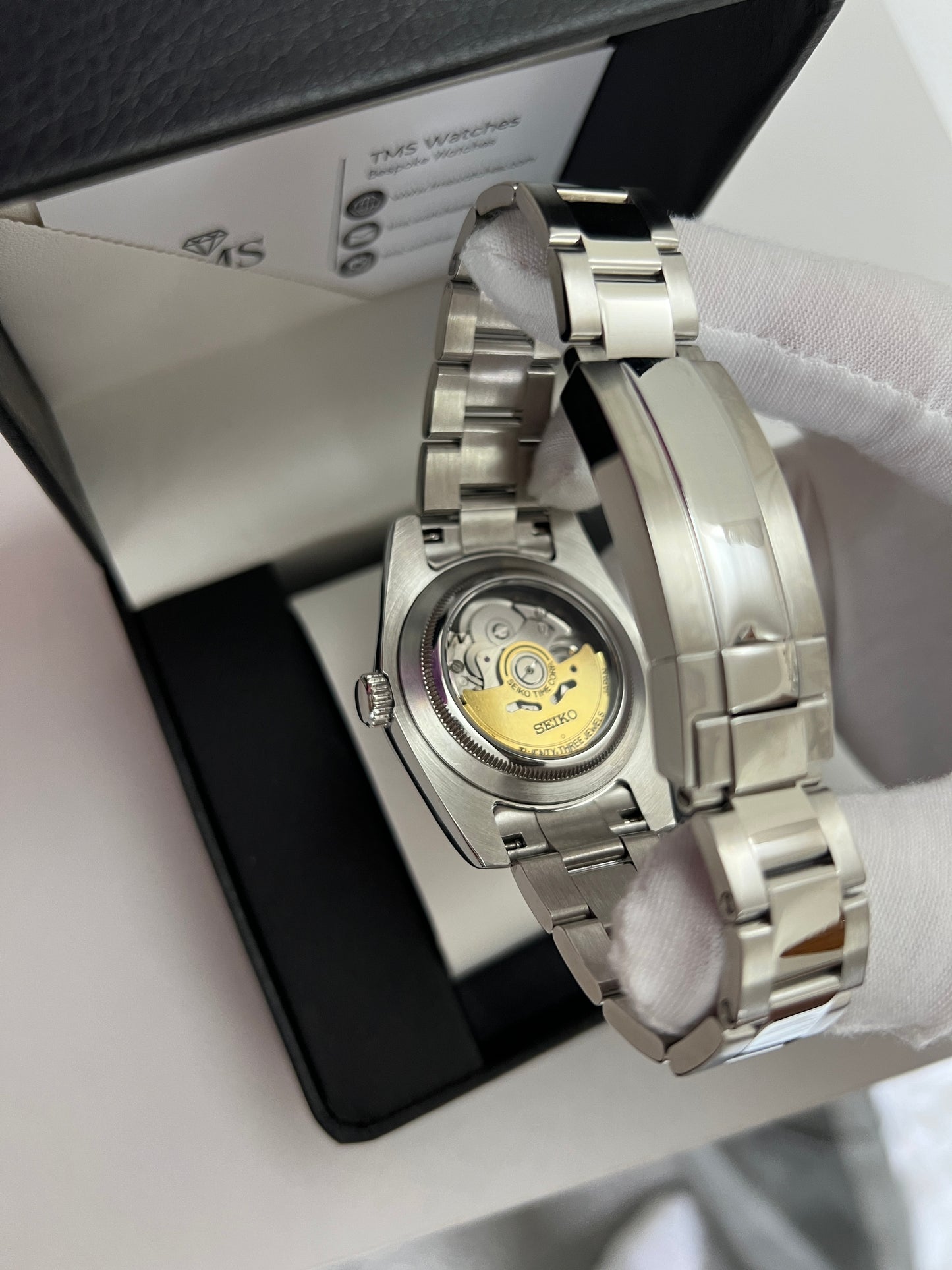 Green Sunburst Datejust Custom Seiko Mod