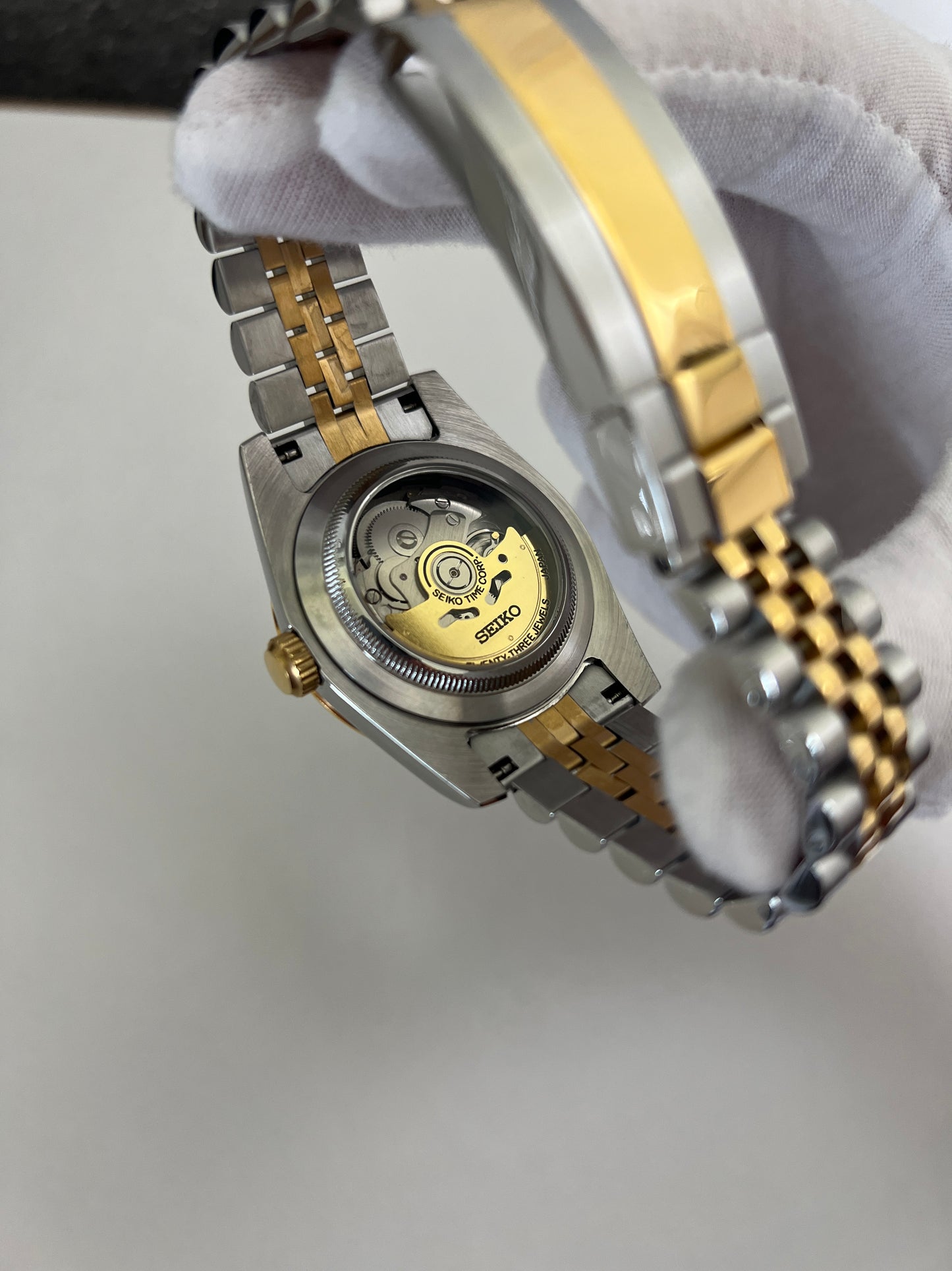 Two-Tone Arabic Datejust Custom Seiko Mod