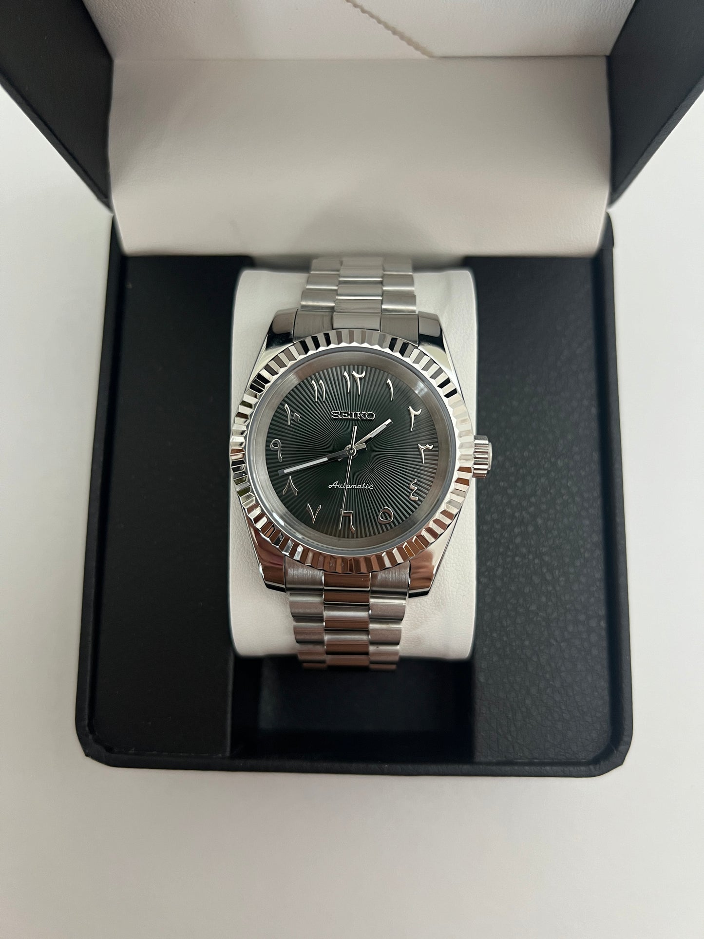 Green Dateless Arabic Custom Seiko Mod