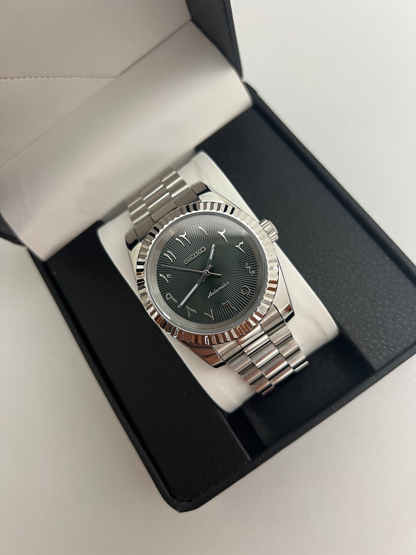 Green Dateless Arabic Custom Seiko Mod