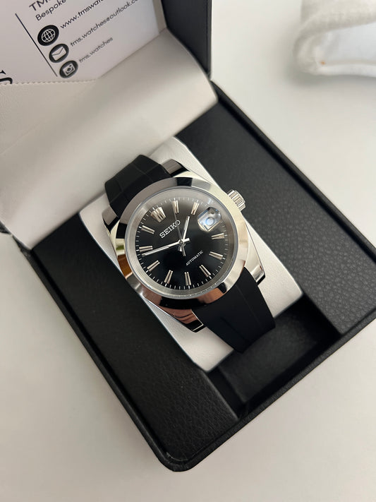 Black Sunburst Custom Seiko Mod