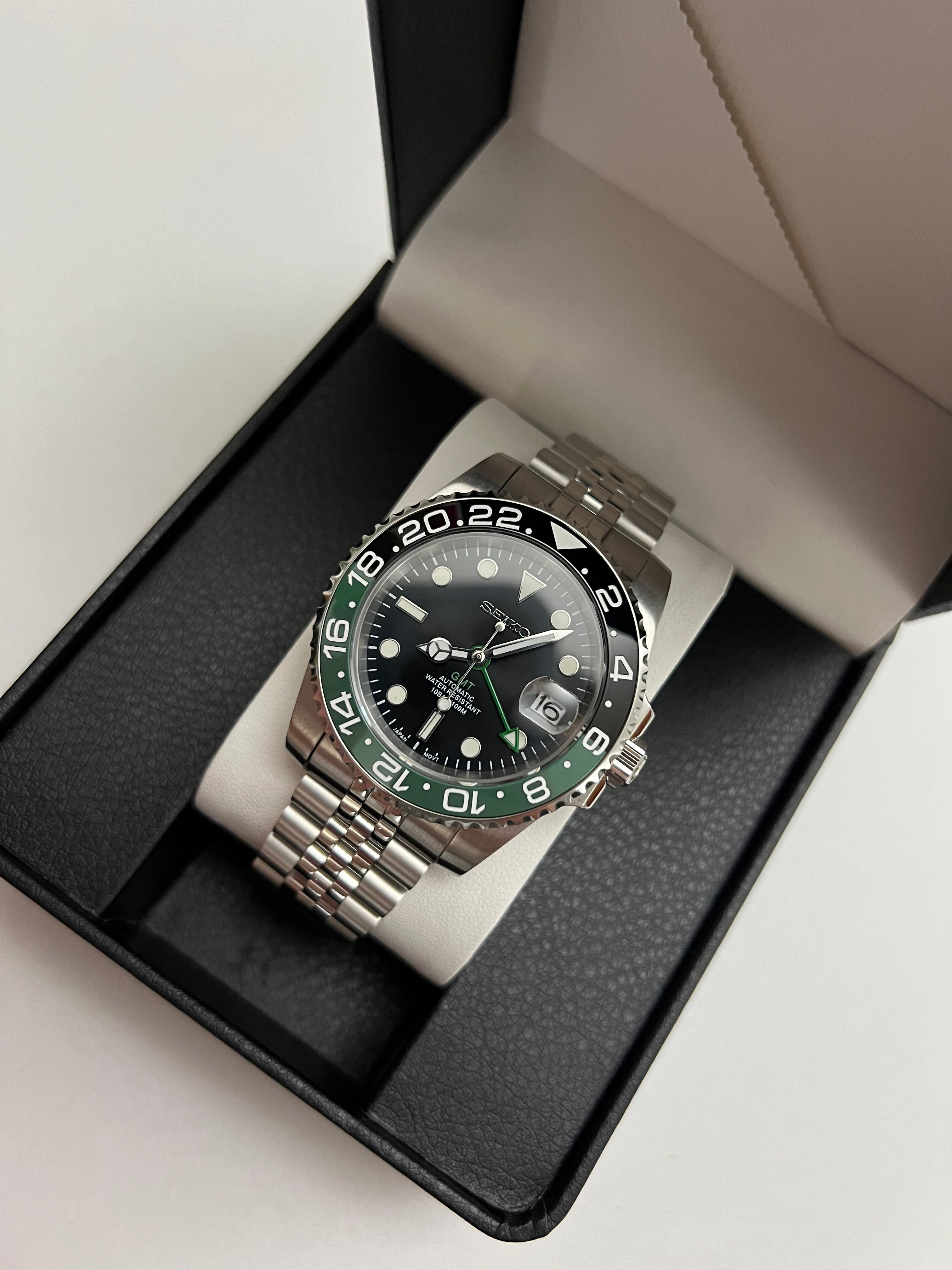 Custom Seiko Mod Sprite GMT Custom Seiko Mod – TMS Watches