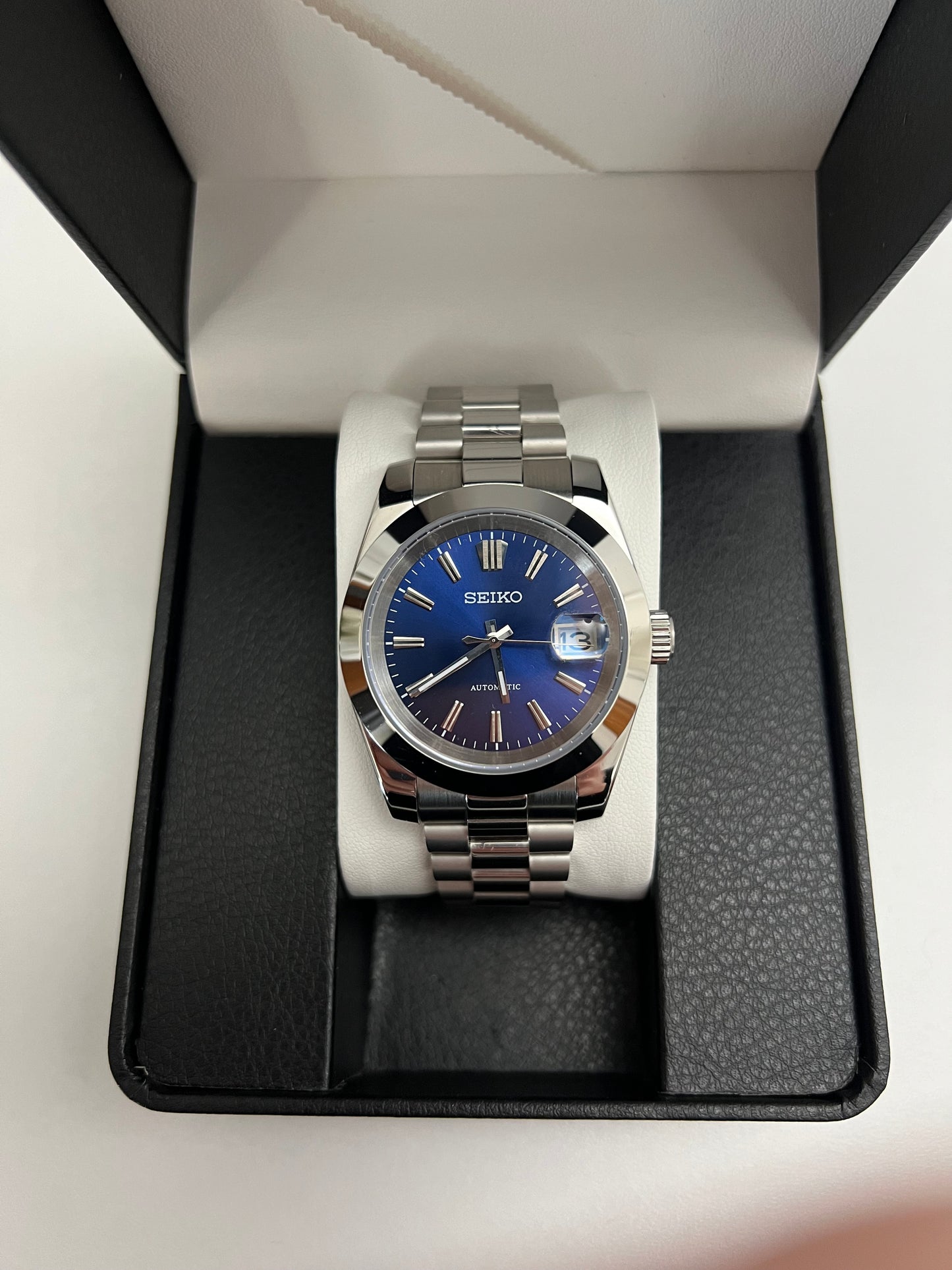 Blue Sunburst Datejust Custom Seiko Mod