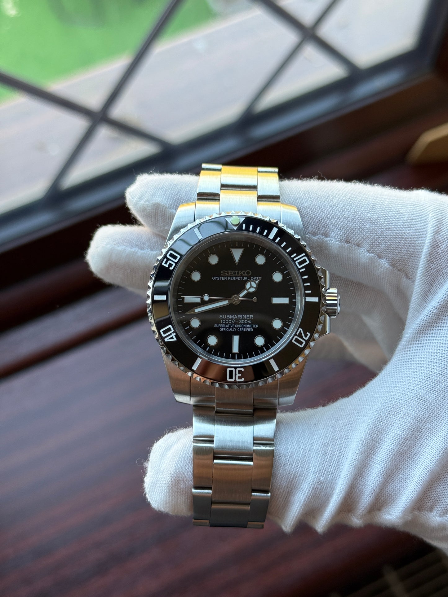 Black Submariner 2 Custom Seiko Mod