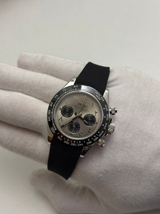 Grey Arabic Seiko Daytona Custom Mod (VK63)