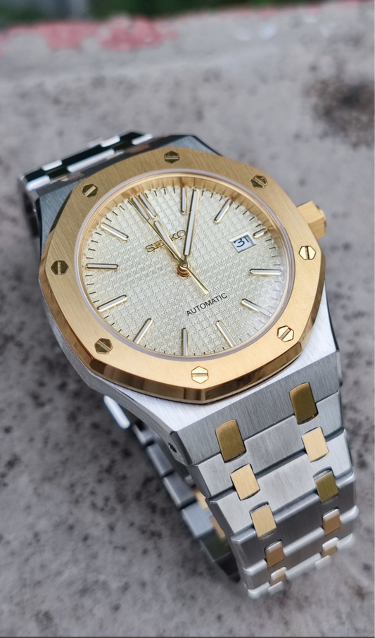 Two Tone Royal Oak Custom Seiko Mod